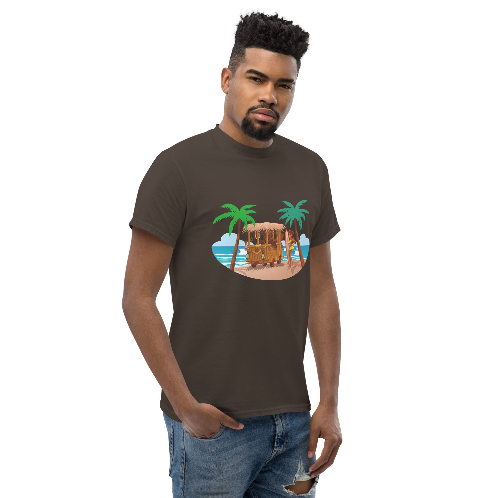 Men's classic tee Tiki Kombi on dark colors
