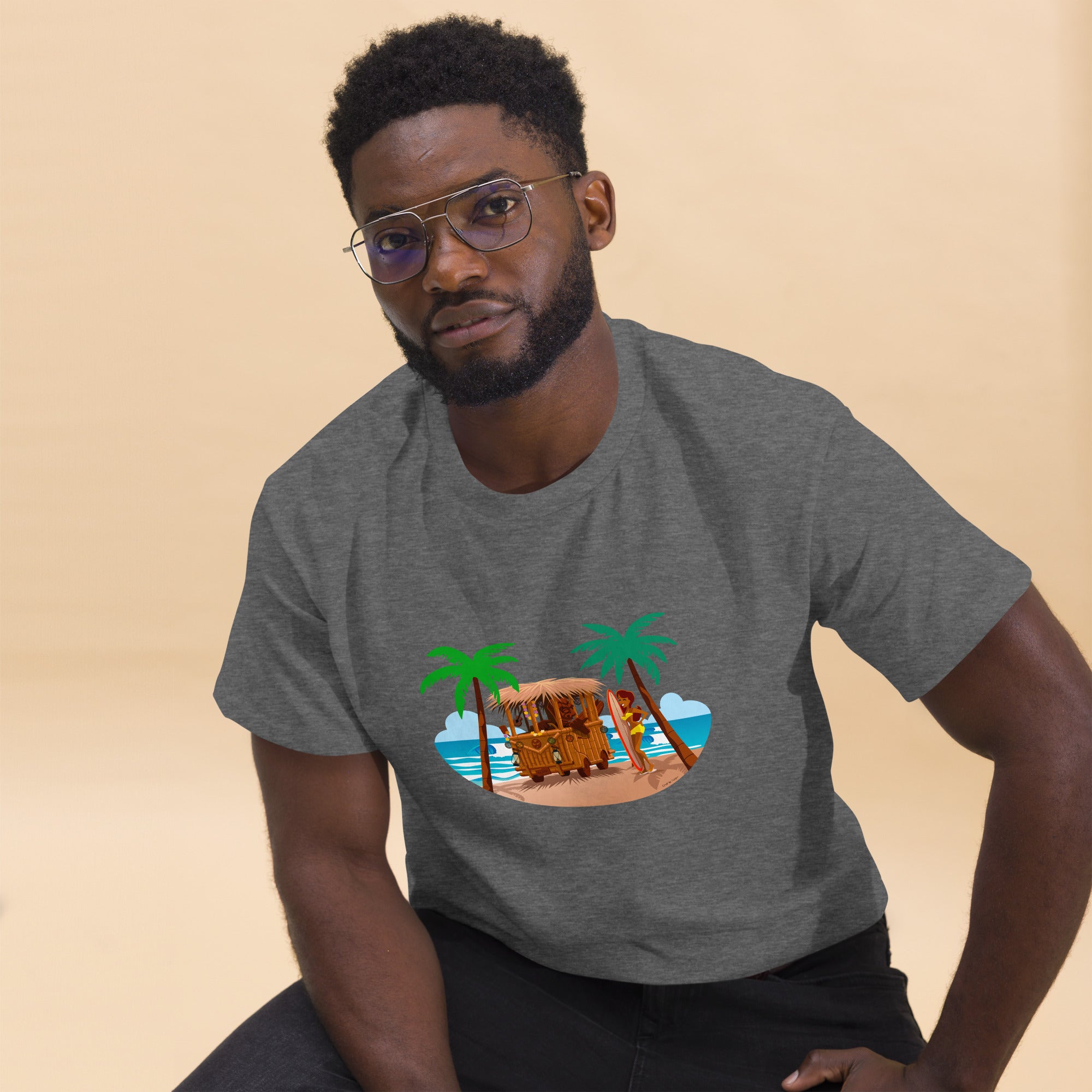 Men's classic tee Tiki Kombi on dark colors