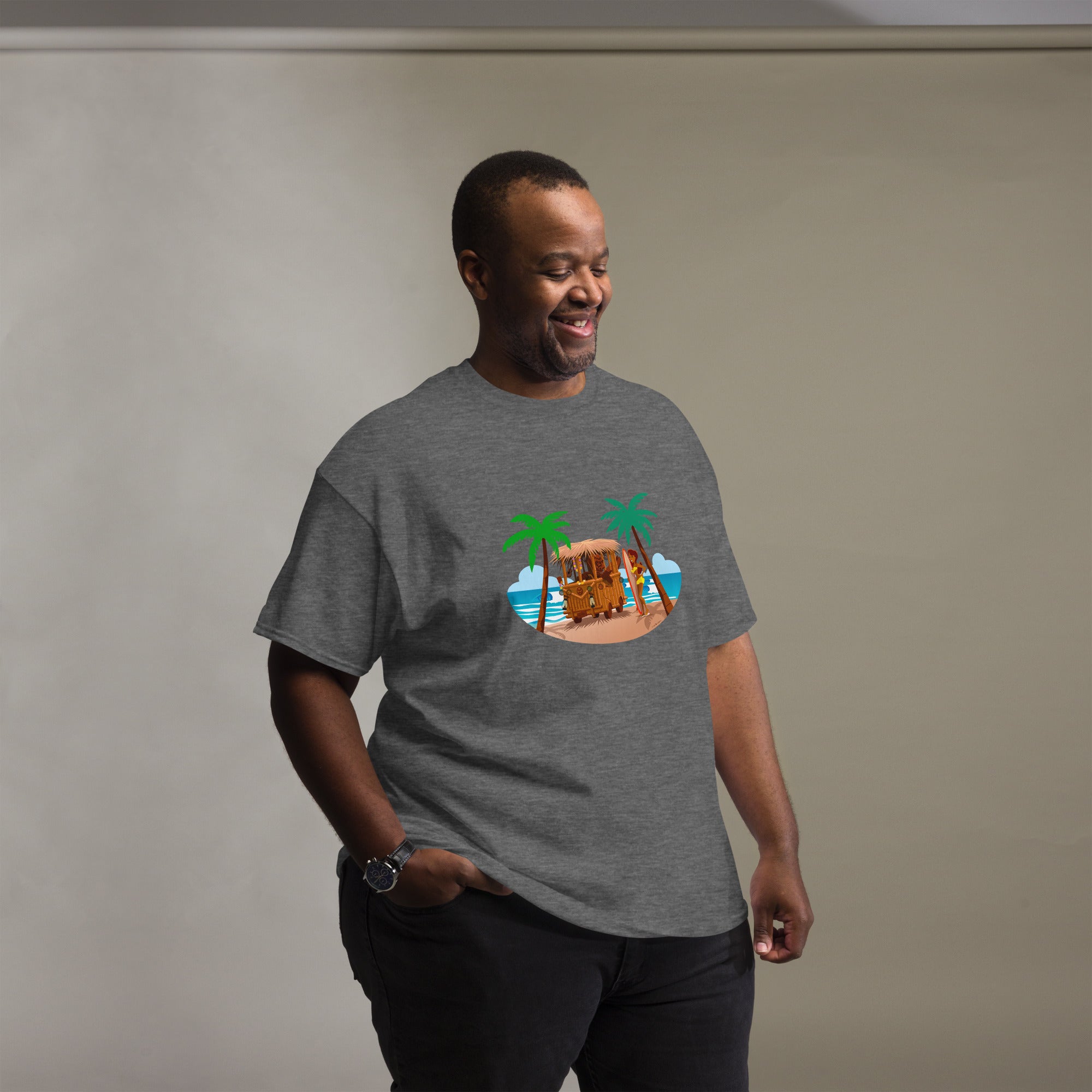 Men's classic tee Tiki Kombi on dark colors