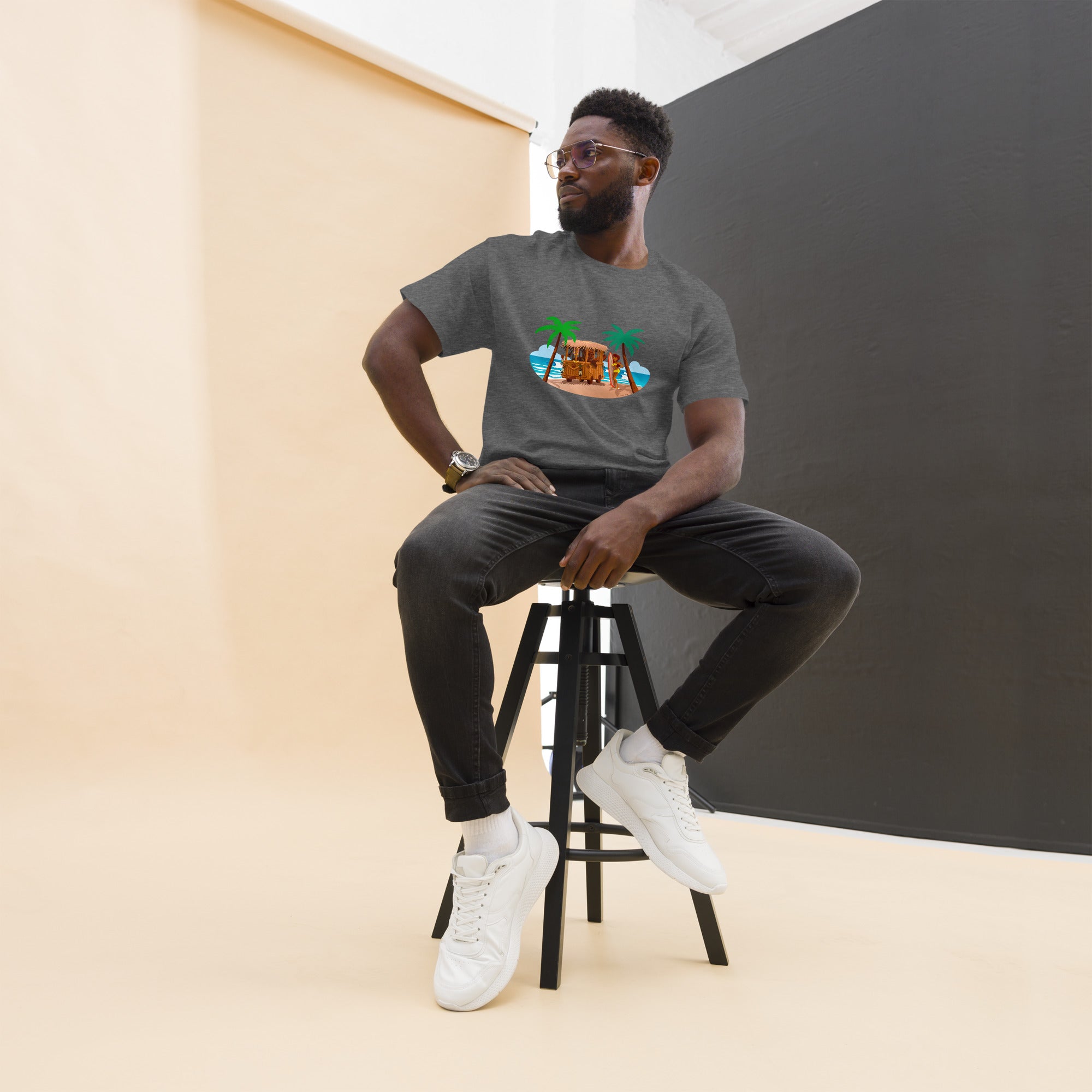 Men's classic tee Tiki Kombi on dark colors
