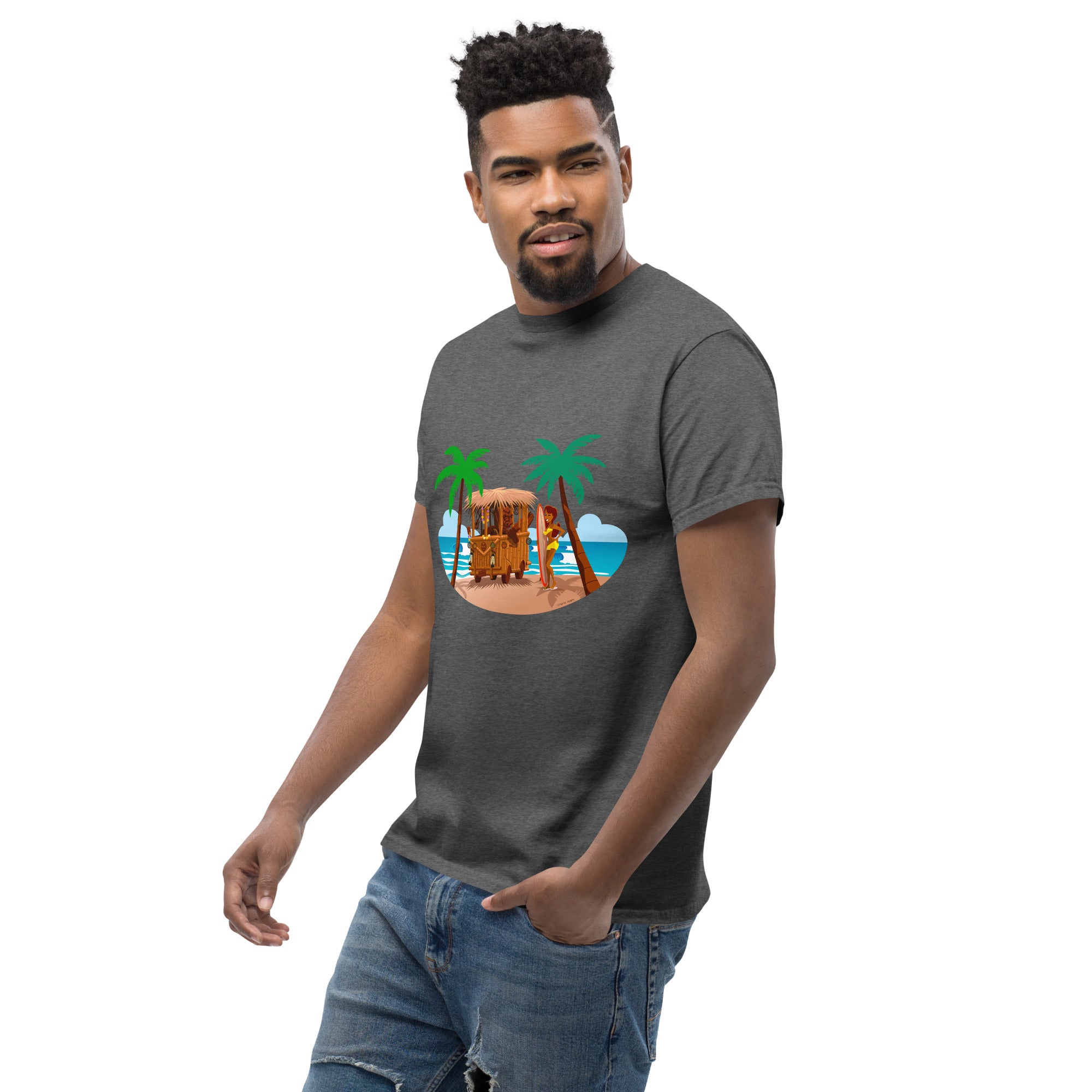 Men's classic tee Tiki Kombi on dark colors
