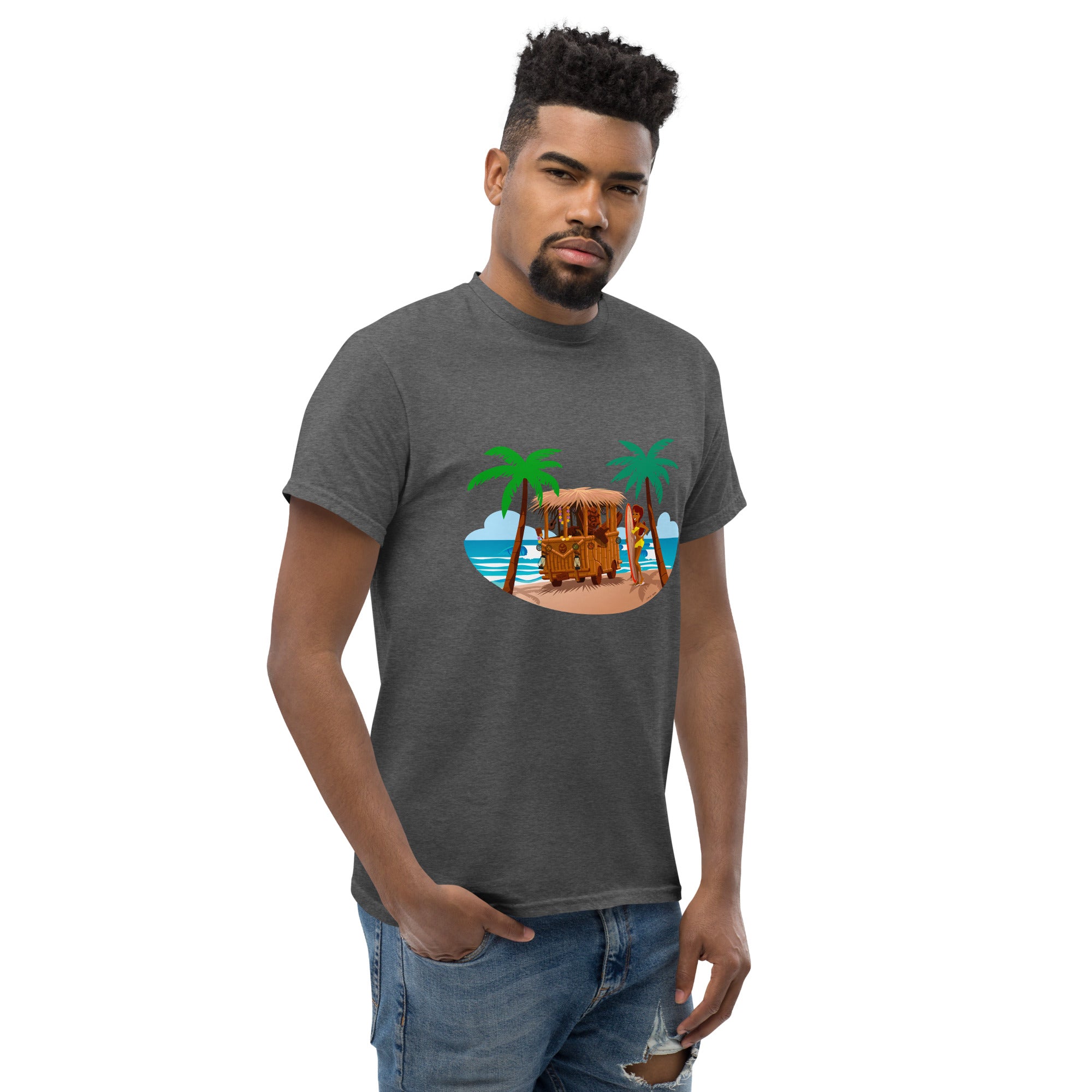 Men's classic tee Tiki Kombi on dark colors