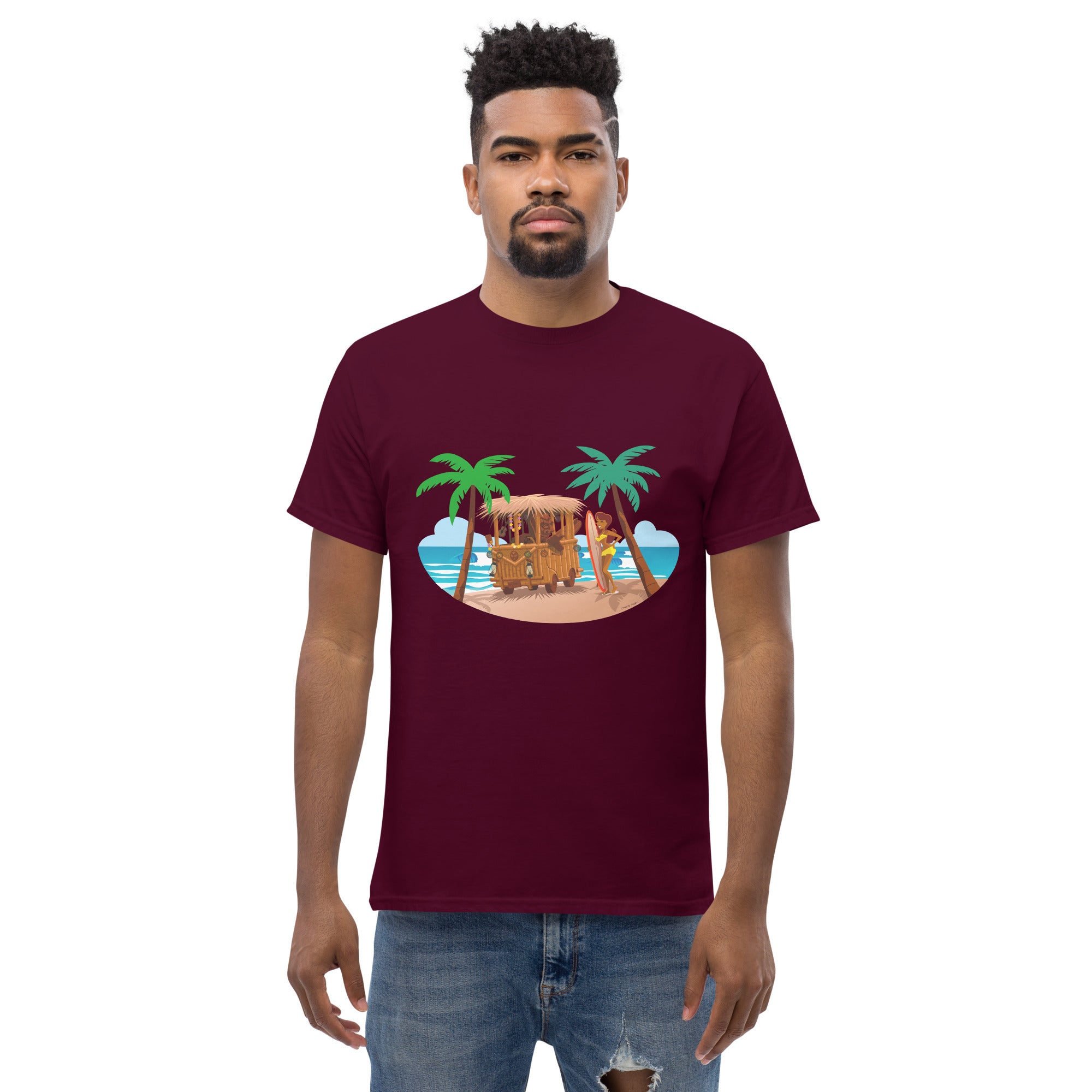 Men's classic tee Tiki Kombi on dark colors