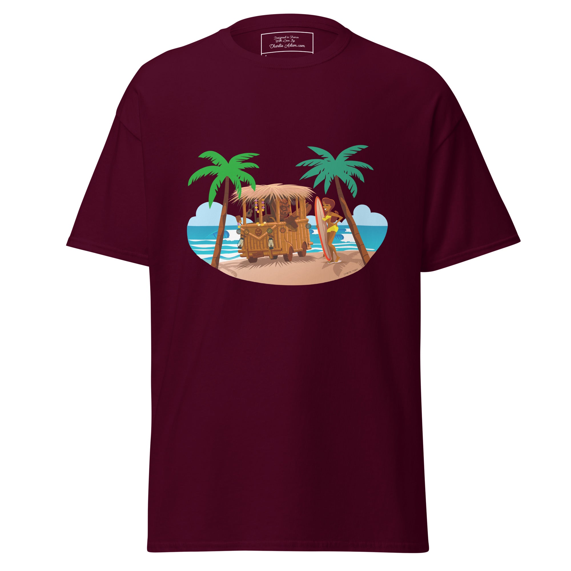 Men's classic tee Tiki Kombi on dark colors