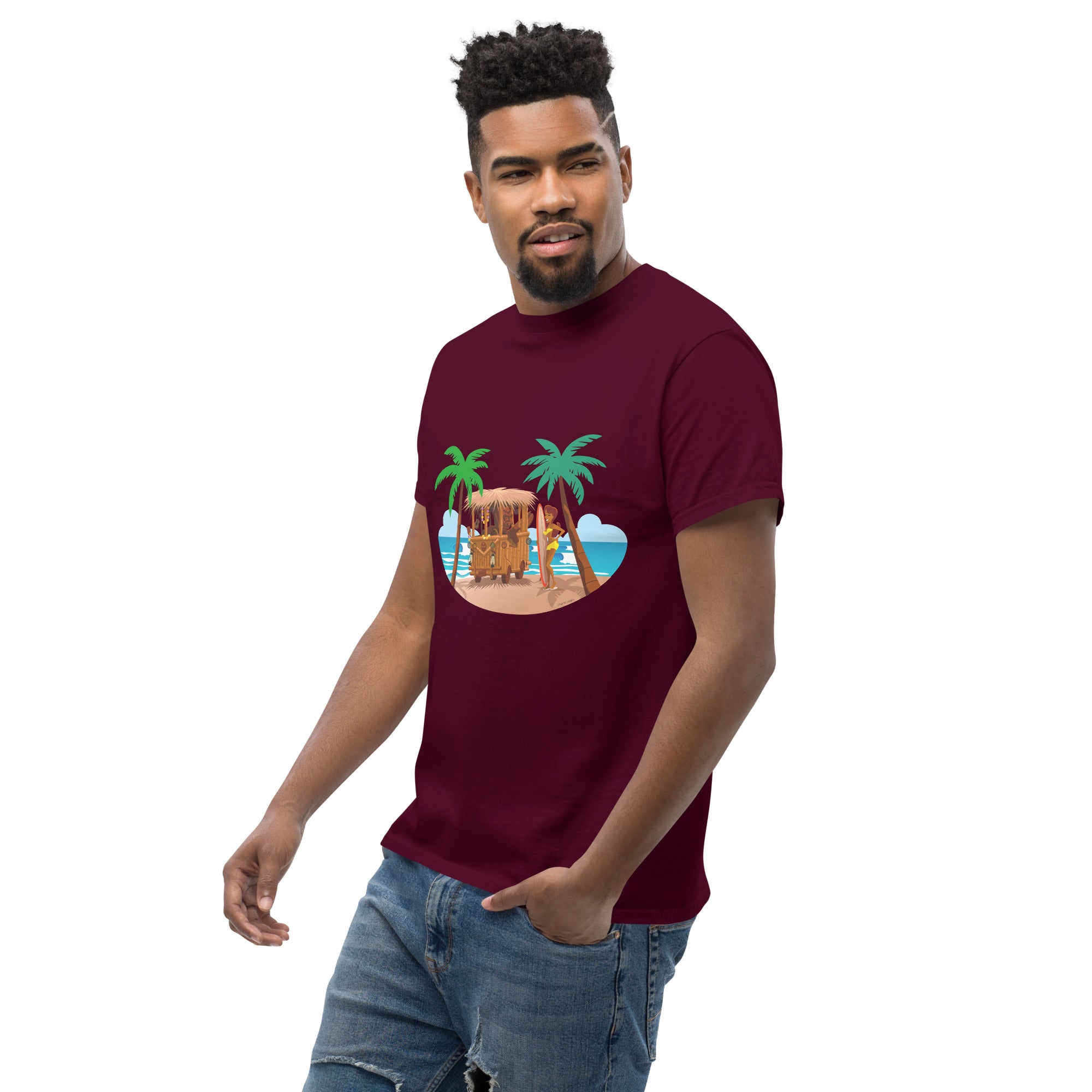 Men's classic tee Tiki Kombi on dark colors
