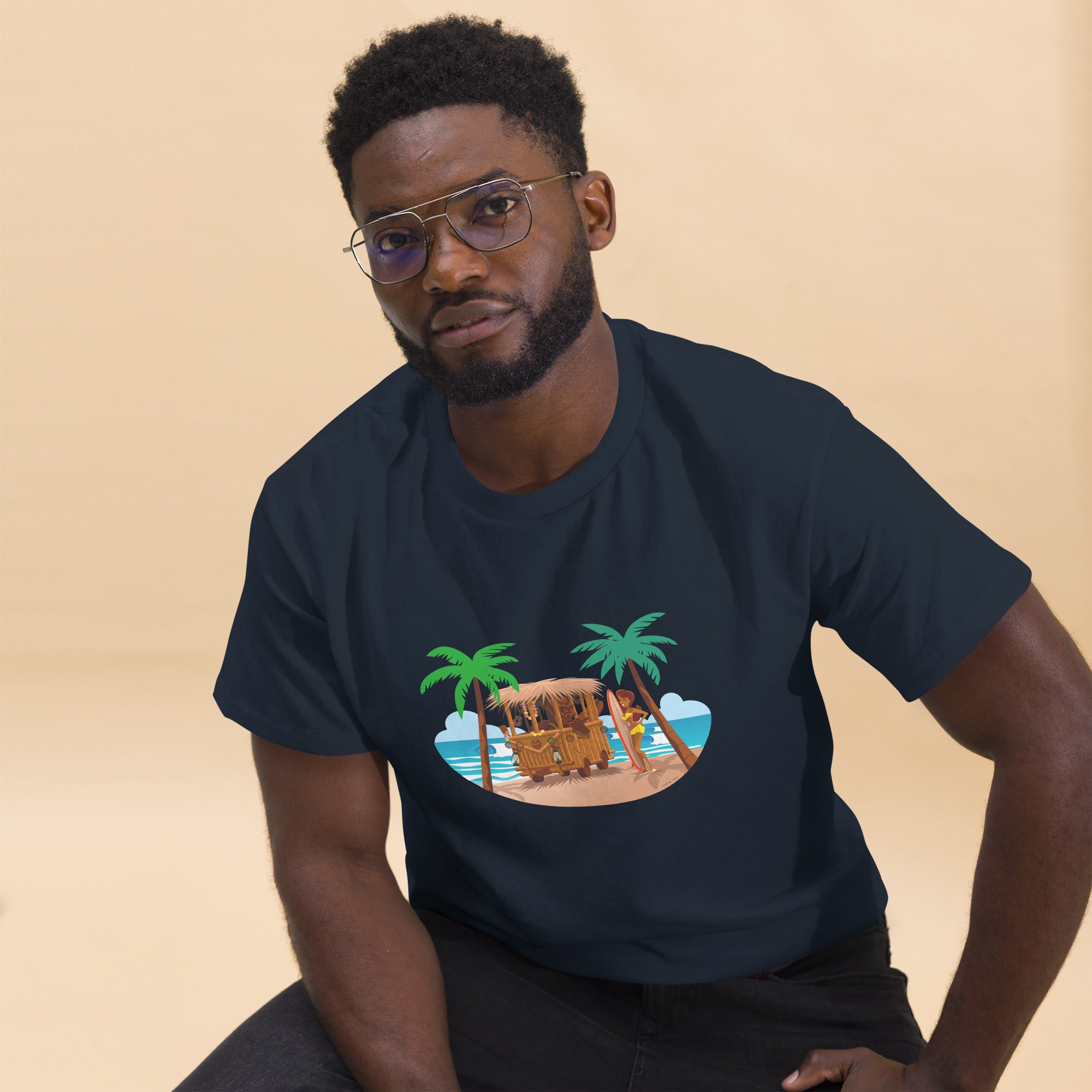 Men's classic tee Tiki Kombi on dark colors