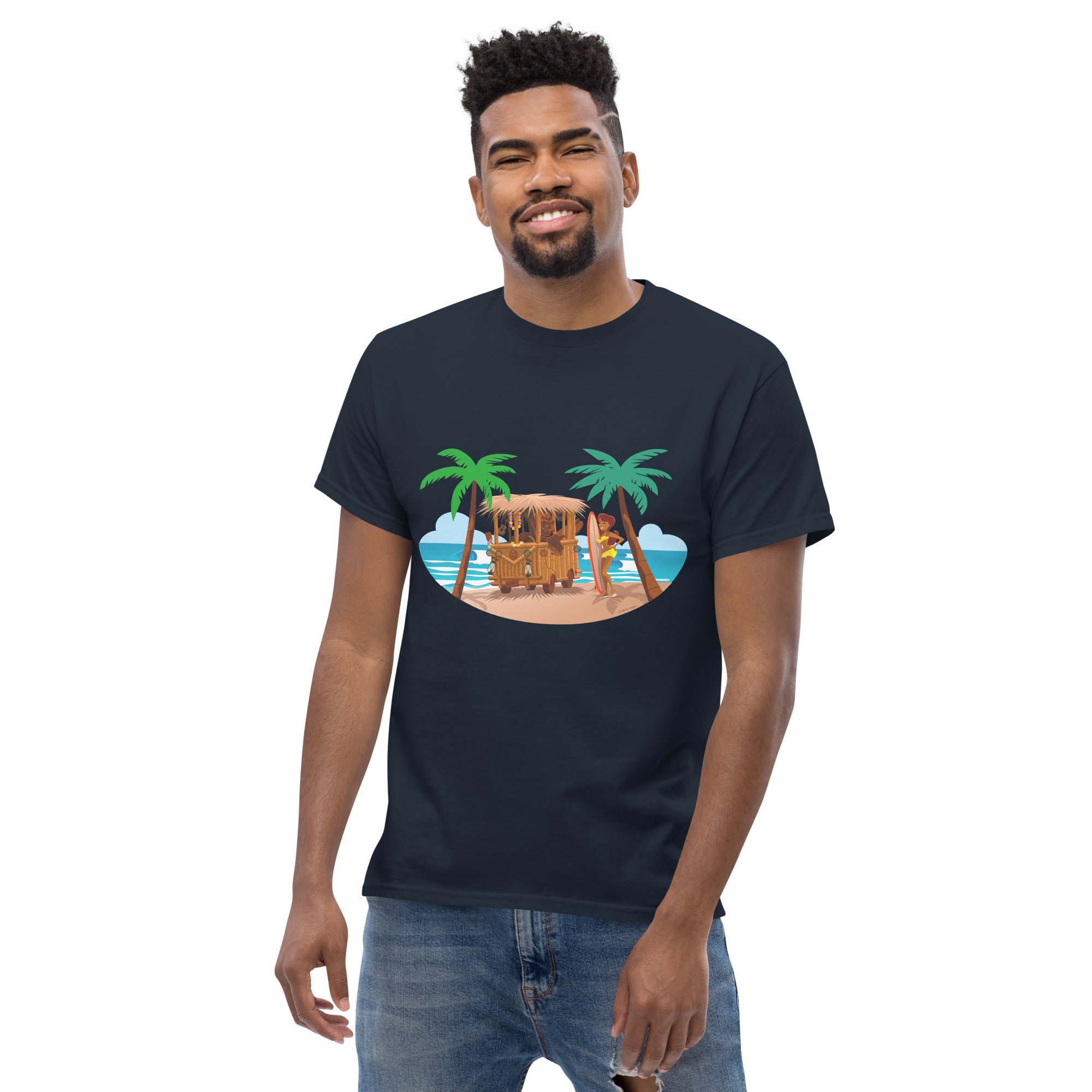 Men's classic tee Tiki Kombi on dark colors