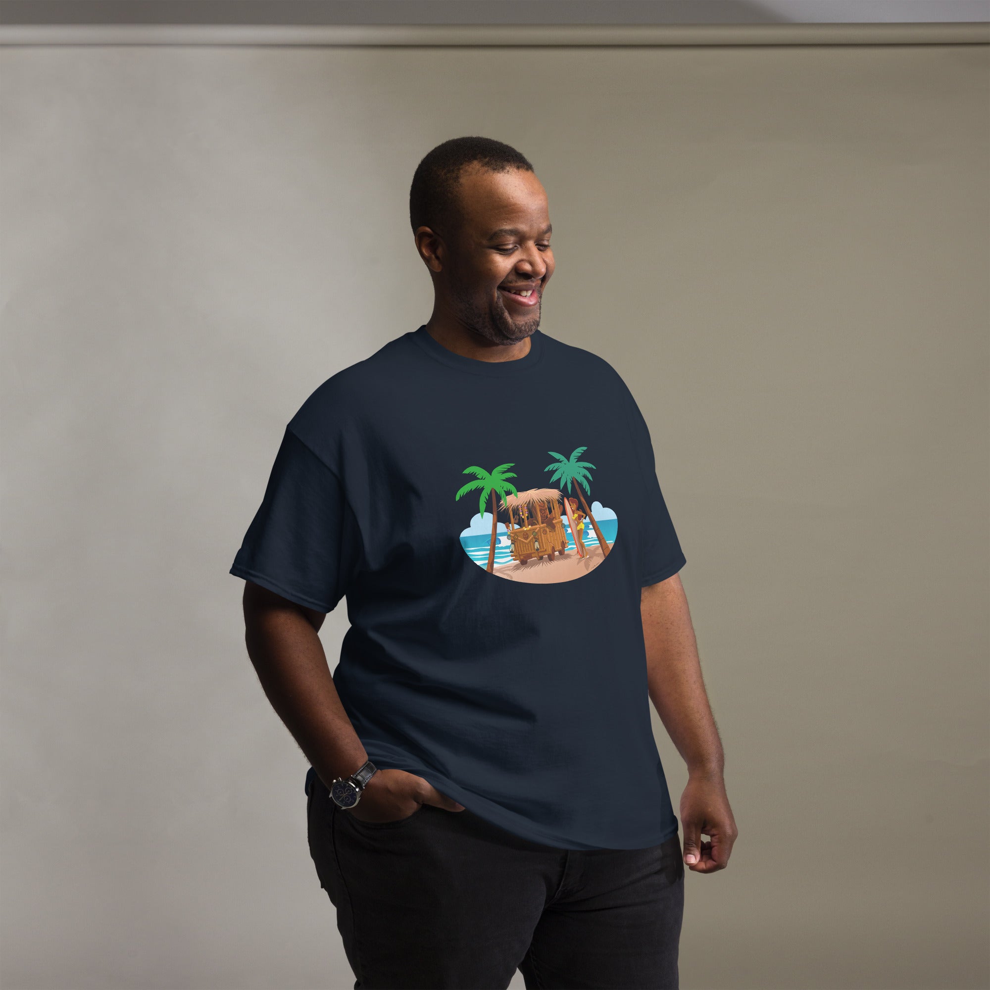 Men's classic tee Tiki Kombi on dark colors