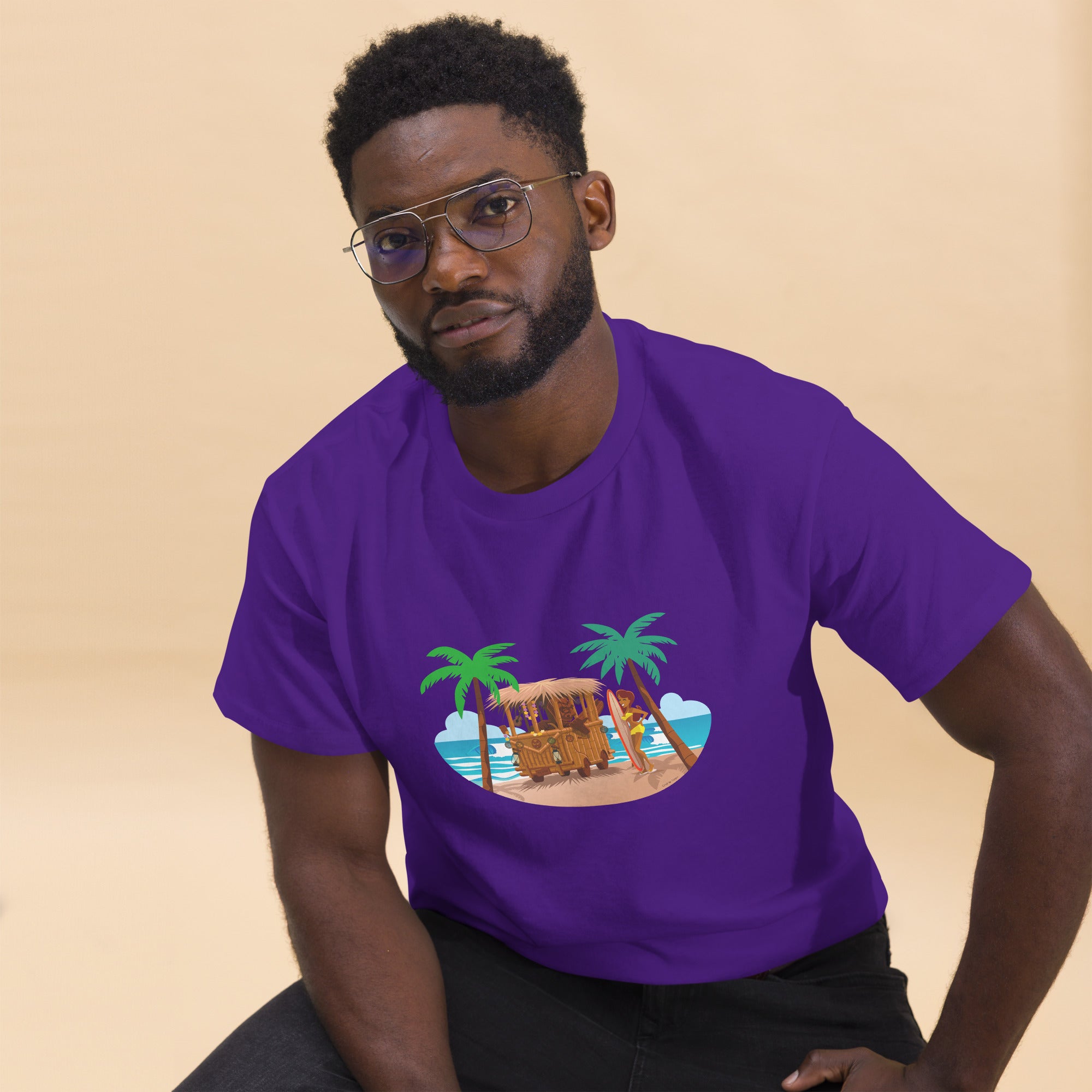 Men's classic tee Tiki Kombi on dark colors