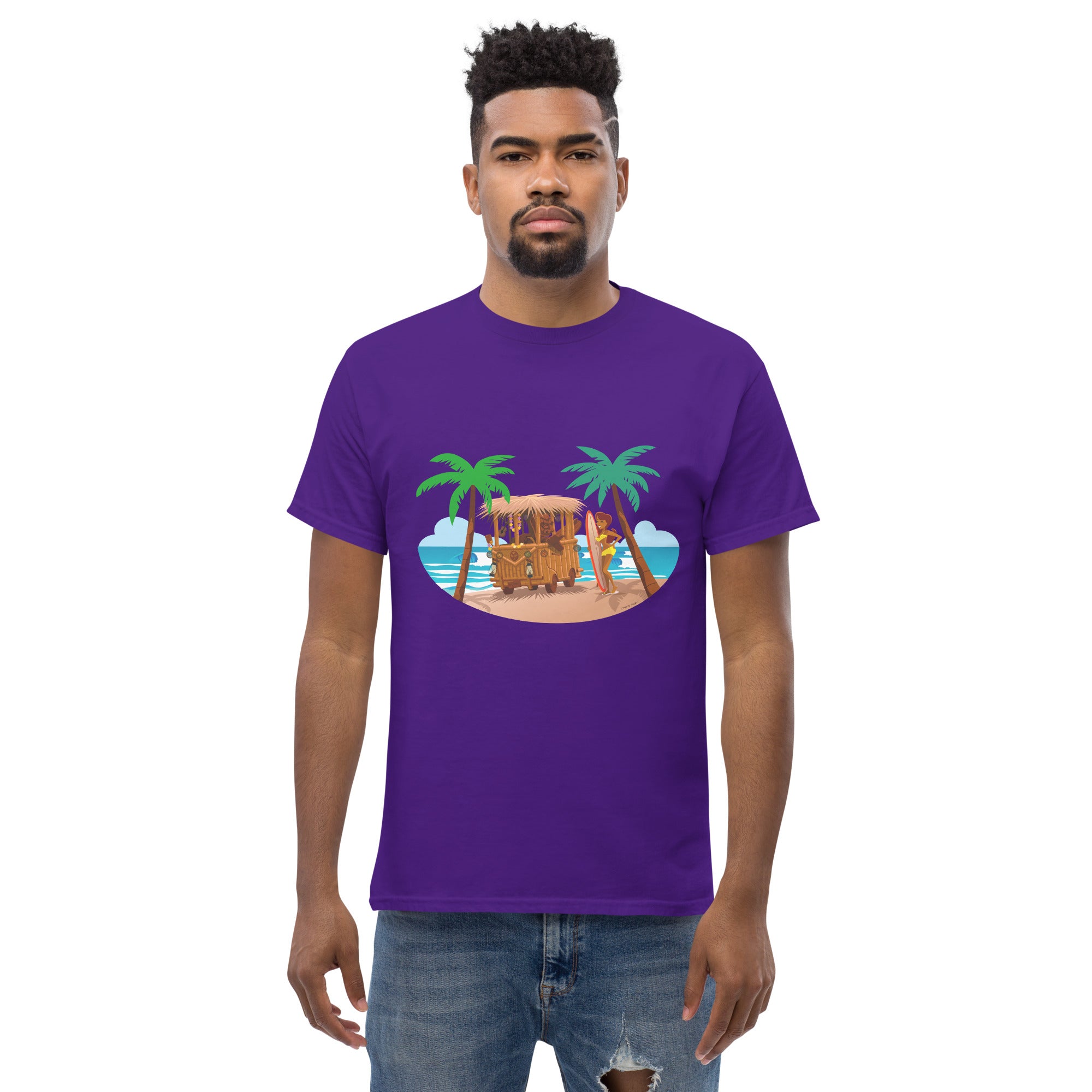 Men's classic tee Tiki Kombi on dark colors