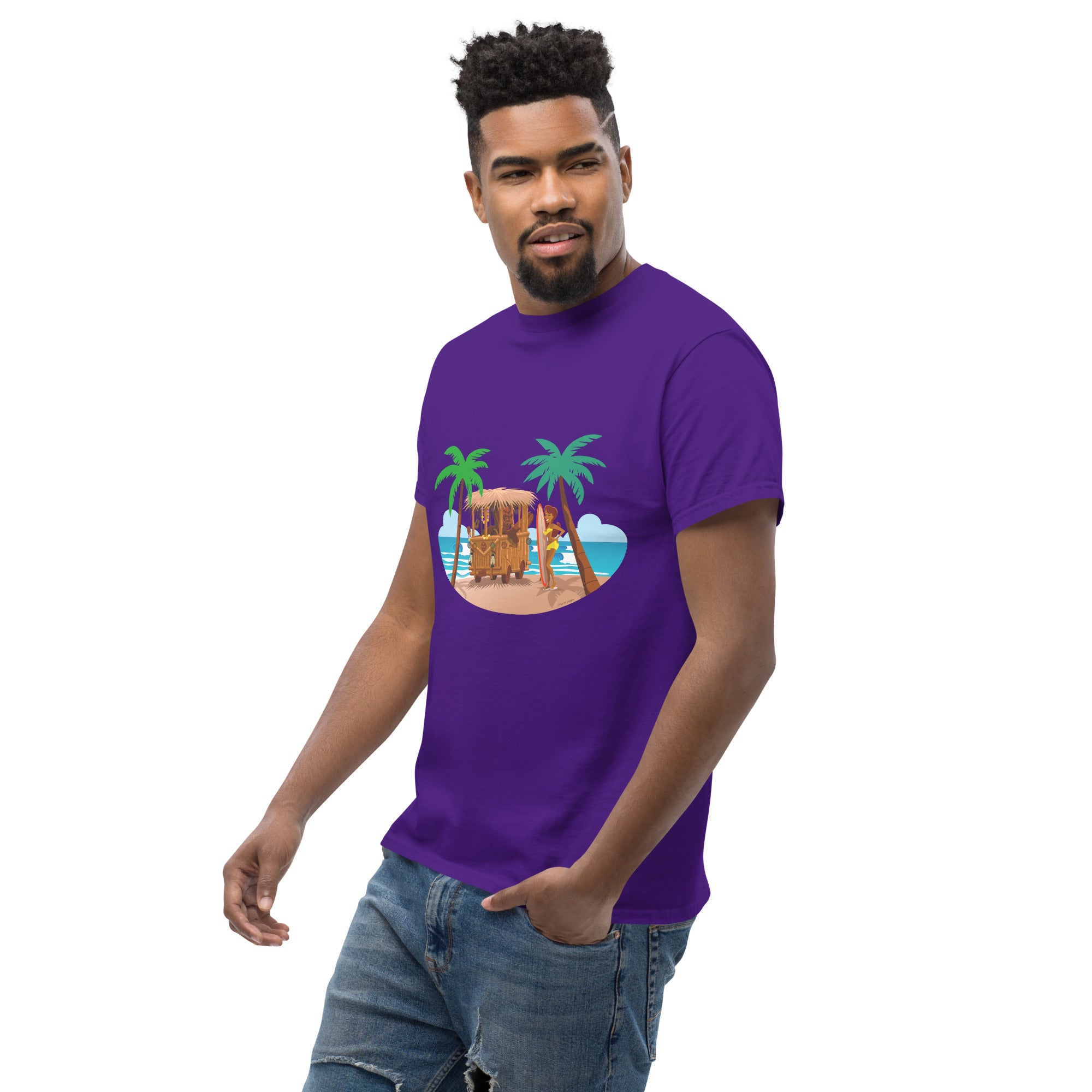 Men's classic tee Tiki Kombi on dark colors