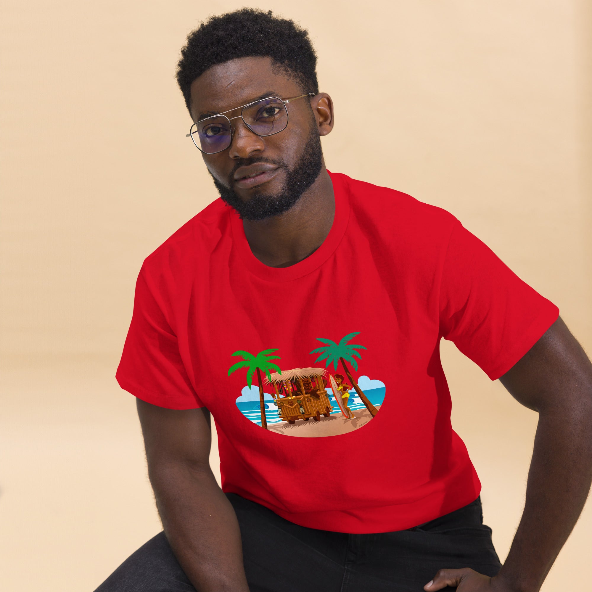 Men's classic tee Tiki Kombi on dark colors
