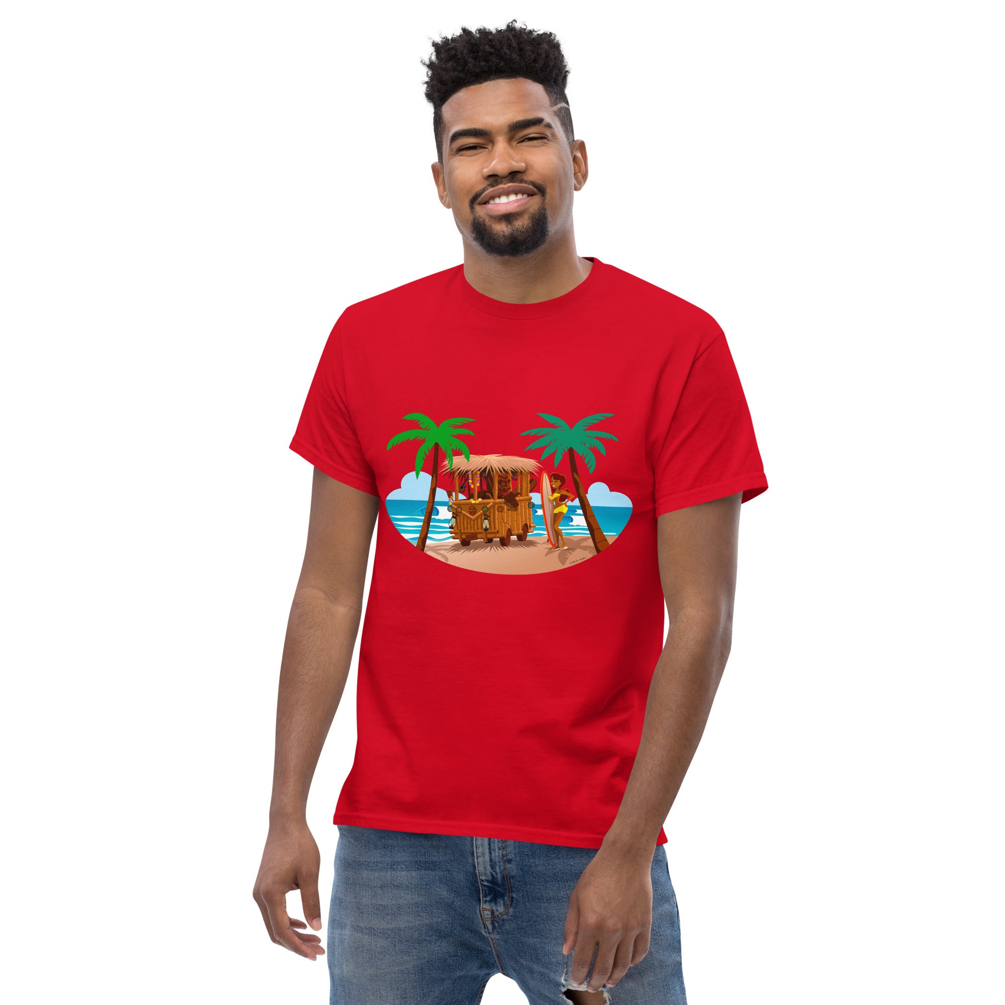 Men's classic tee Tiki Kombi on dark colors