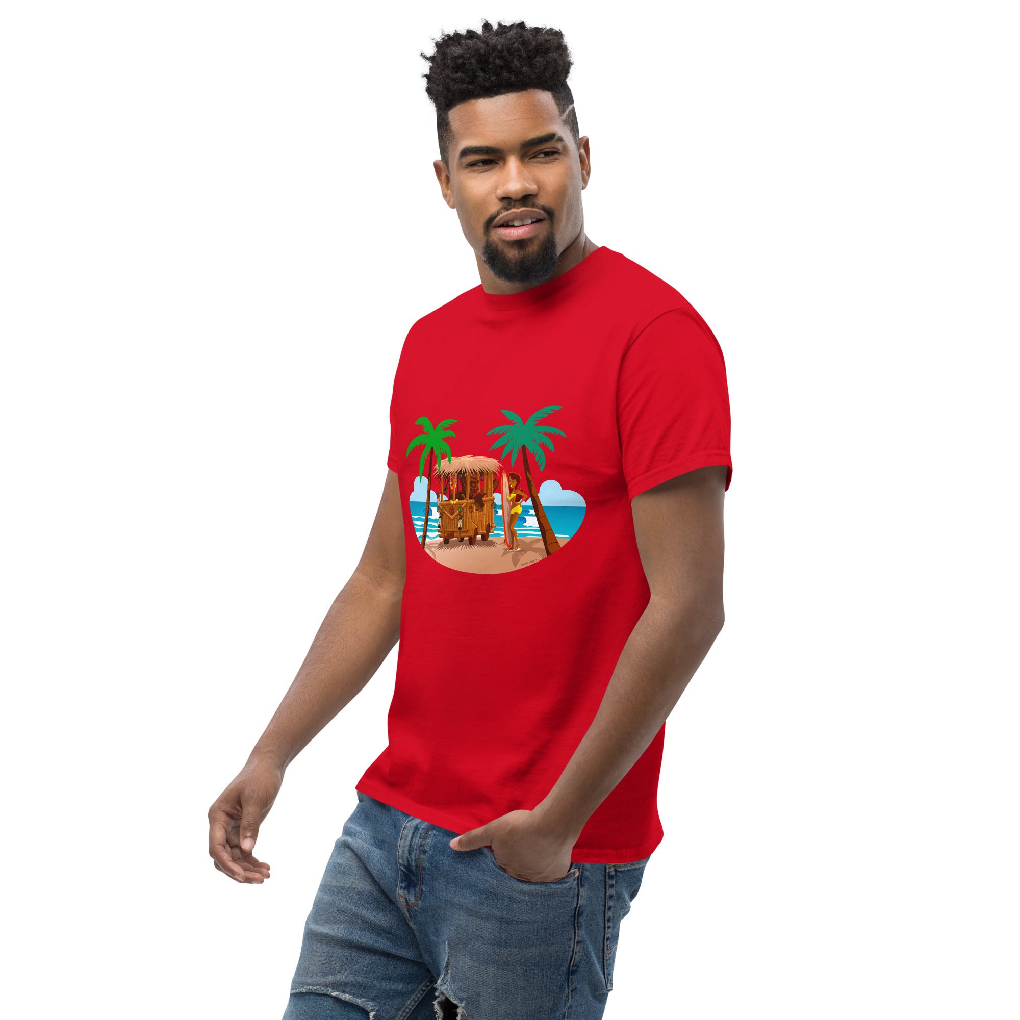 Men's classic tee Tiki Kombi on dark colors
