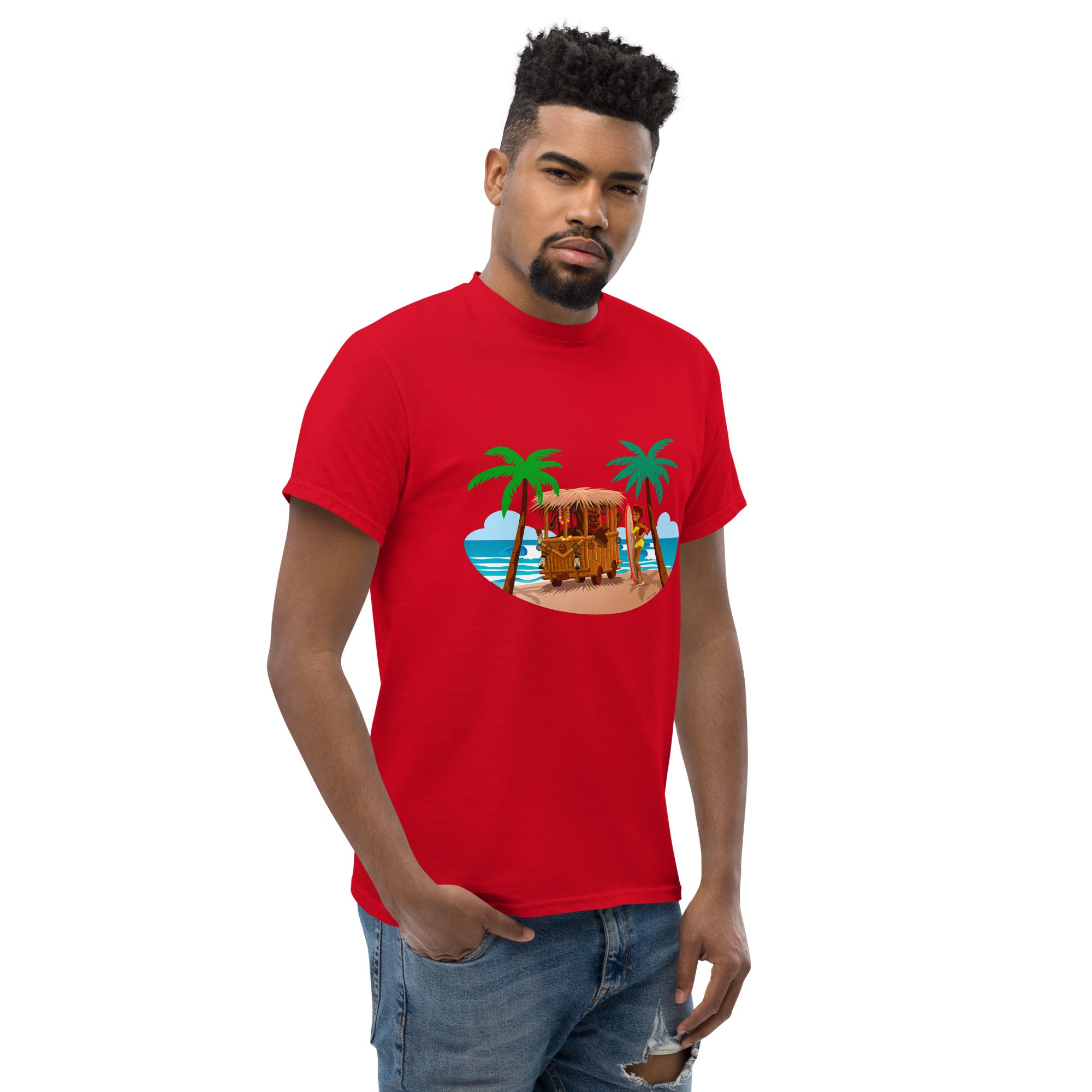 Men's classic tee Tiki Kombi on dark colors