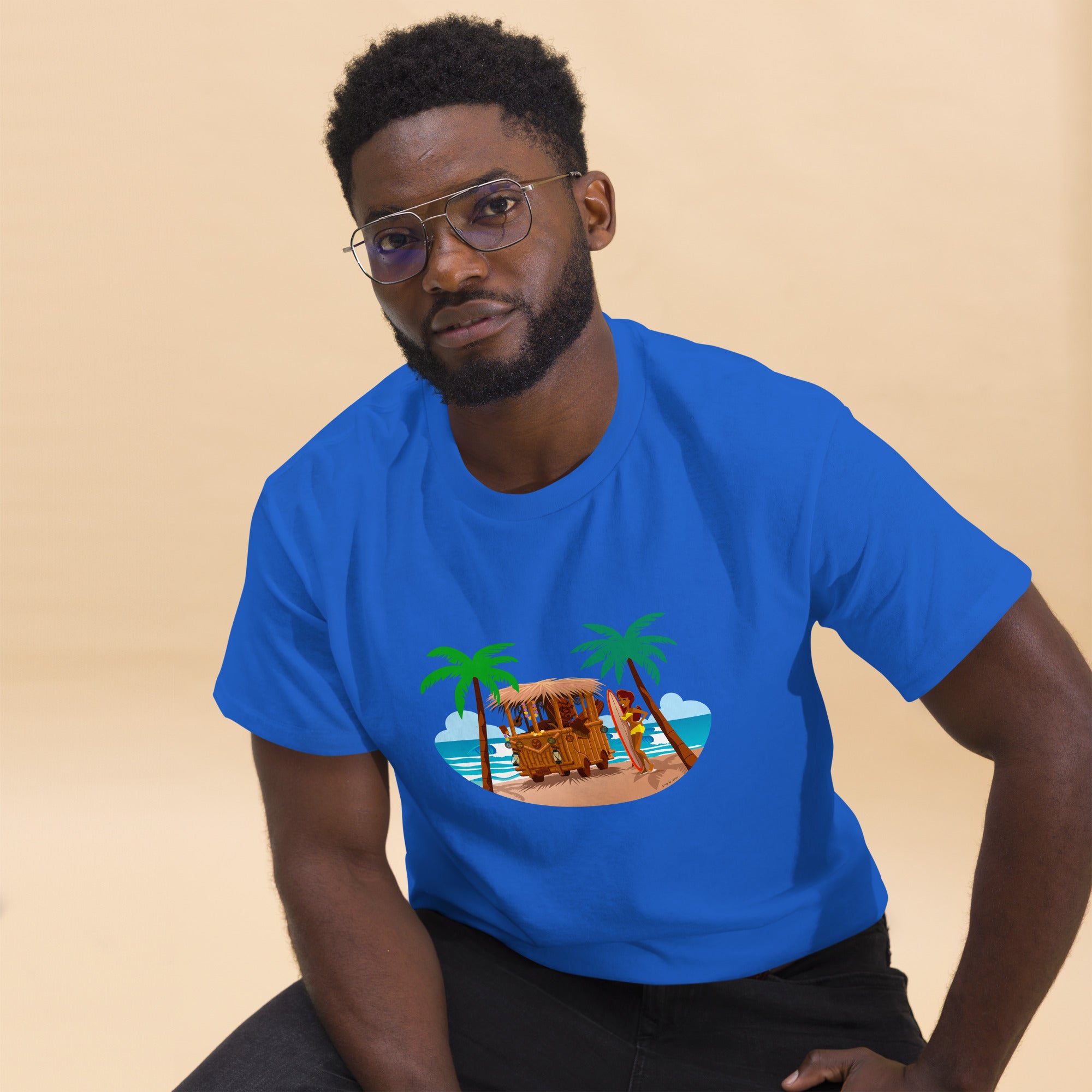 Men's classic tee Tiki Kombi on dark colors