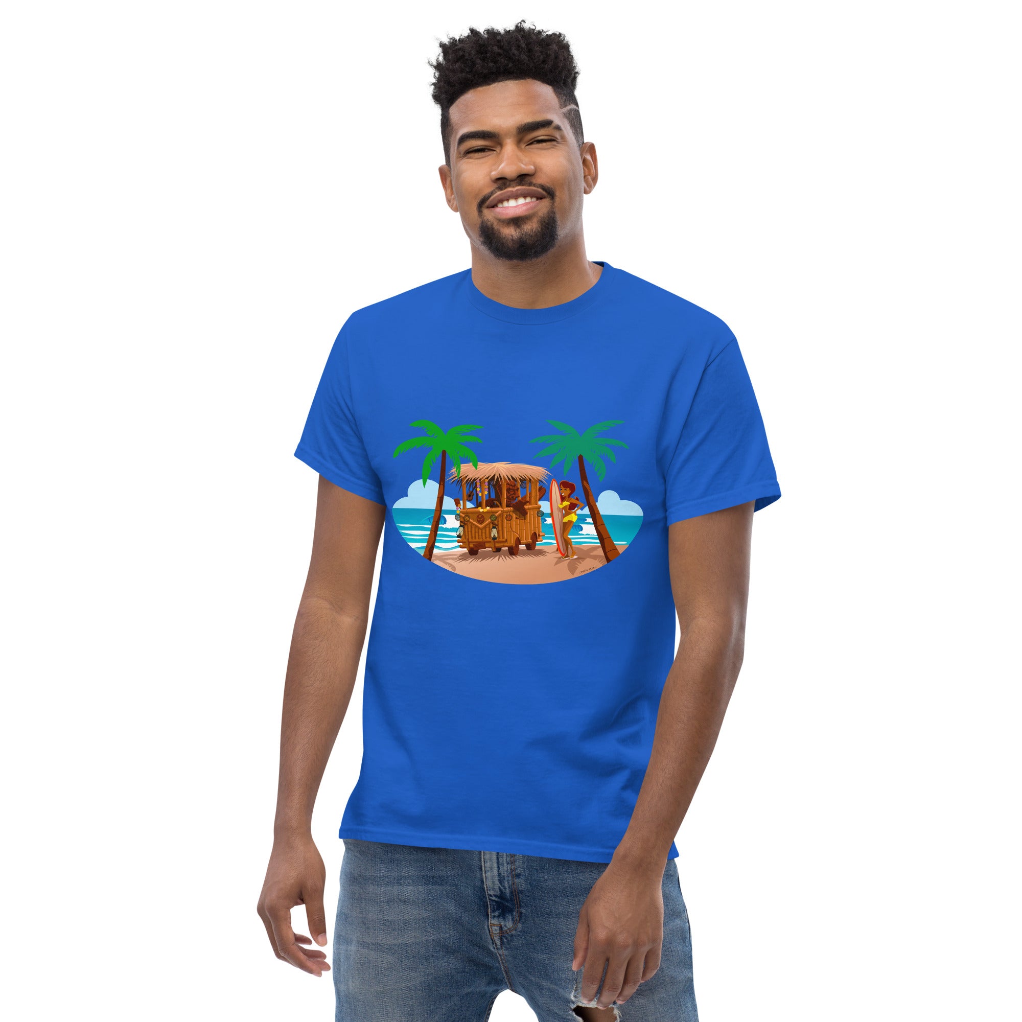 Men's classic tee Tiki Kombi on dark colors