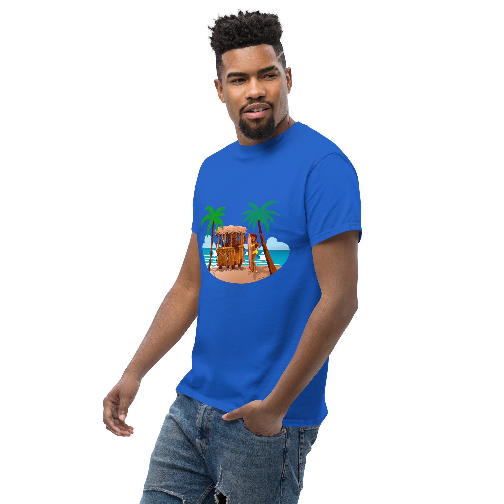Men's classic tee Tiki Kombi on dark colors