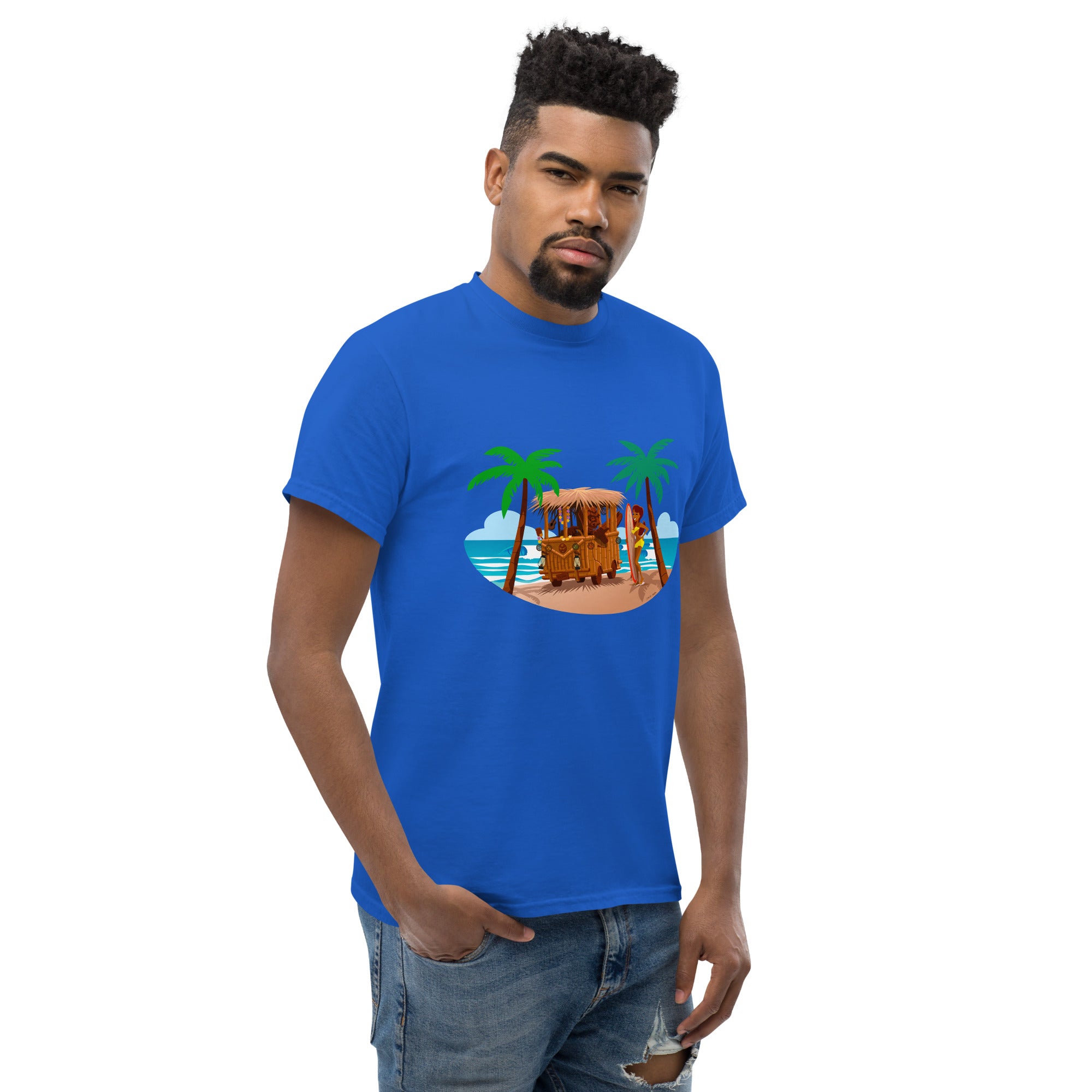 Men's classic tee Tiki Kombi on dark colors