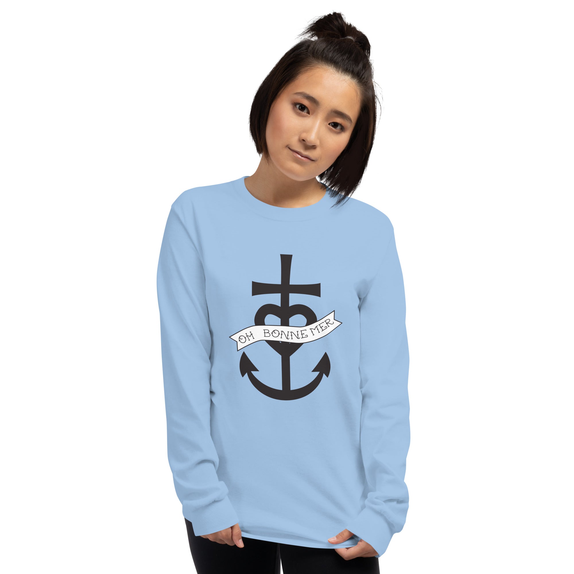 T-shirt épais à manches longues Oh Bonne Mer 1 grand motif sur la face