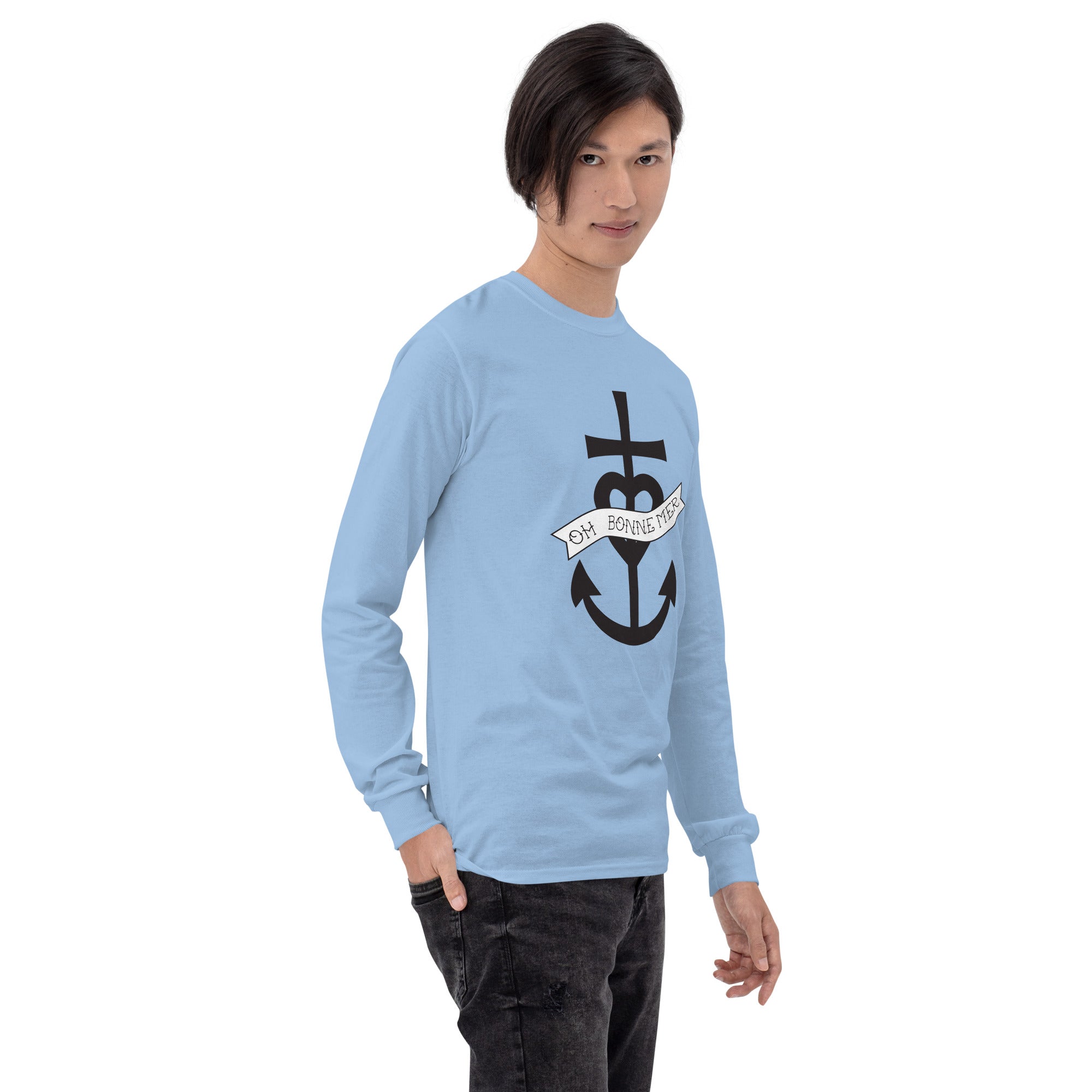 T-shirt épais à manches longues Oh Bonne Mer 1 grand motif sur la face