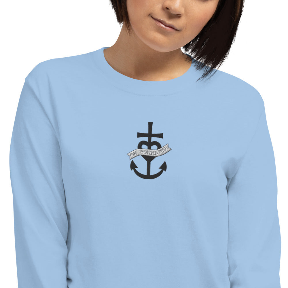 T-shirt épais à manches longues Oh Bonne Mer 1 brodé