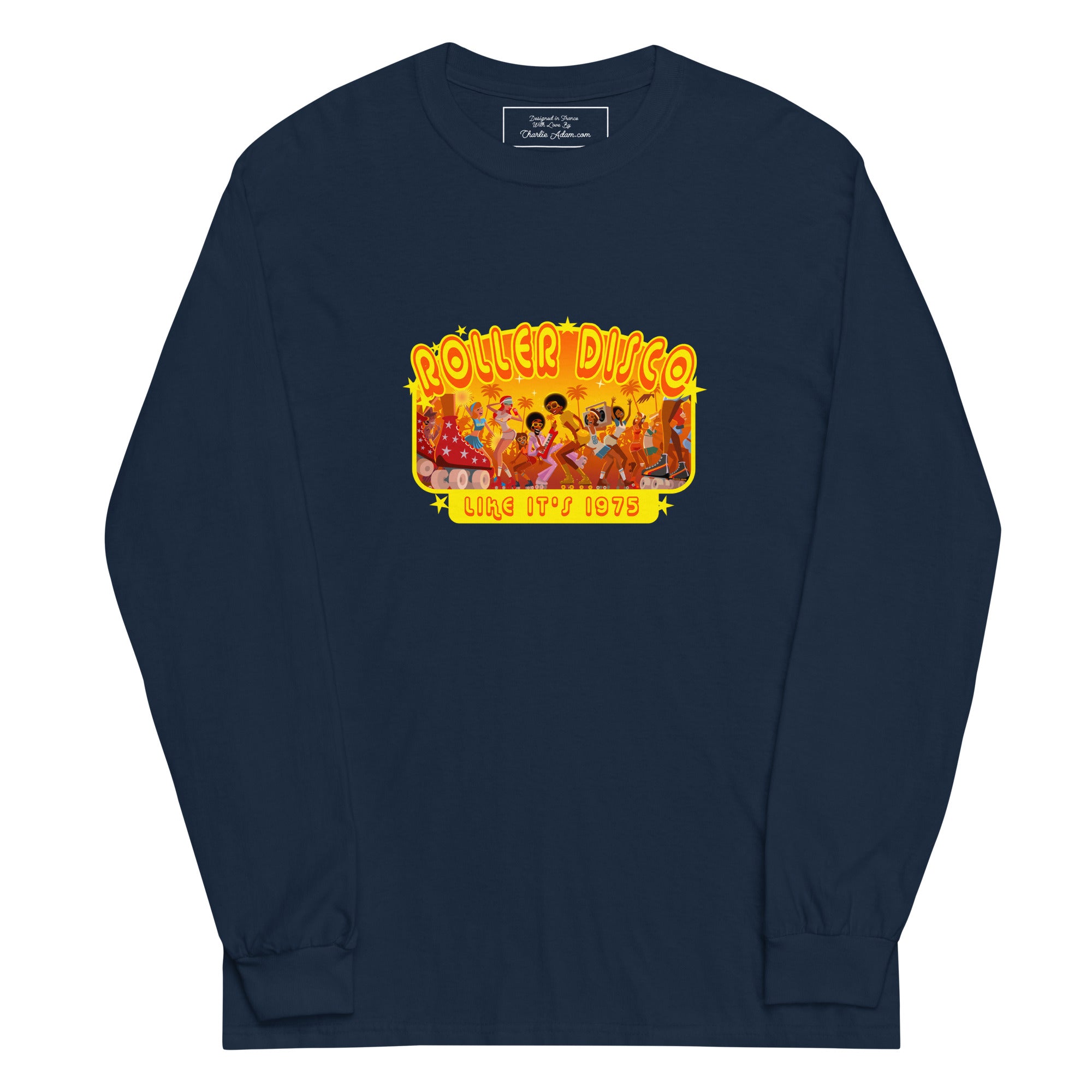 T-shirt épais à manches longues Roller Disco 1975