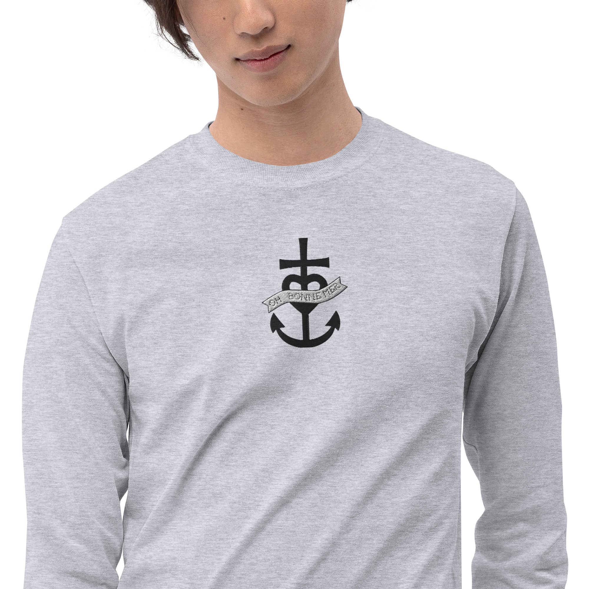 T-shirt épais à manches longues Oh Bonne Mer 1 brodé