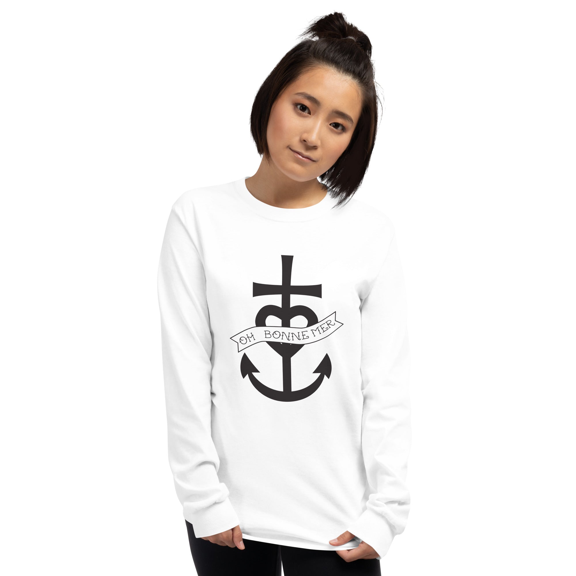 T-shirt épais à manches longues Oh Bonne Mer 1 grand motif sur la face