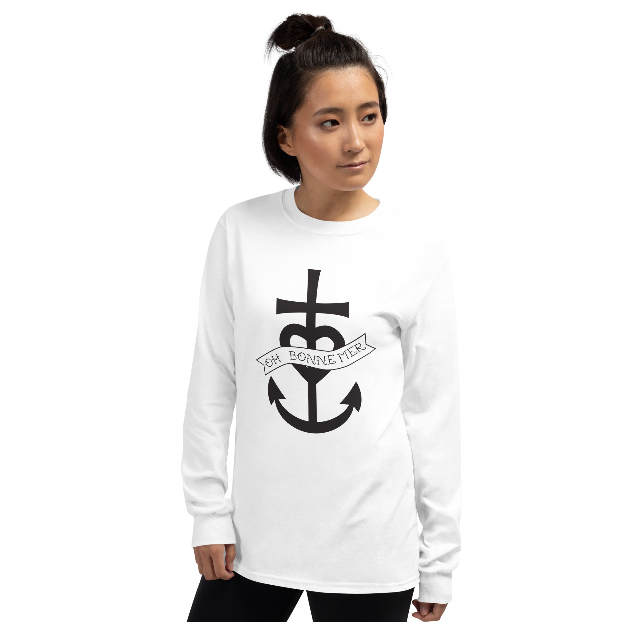 T-shirt épais à manches longues Oh Bonne Mer 1 grand motif sur la face