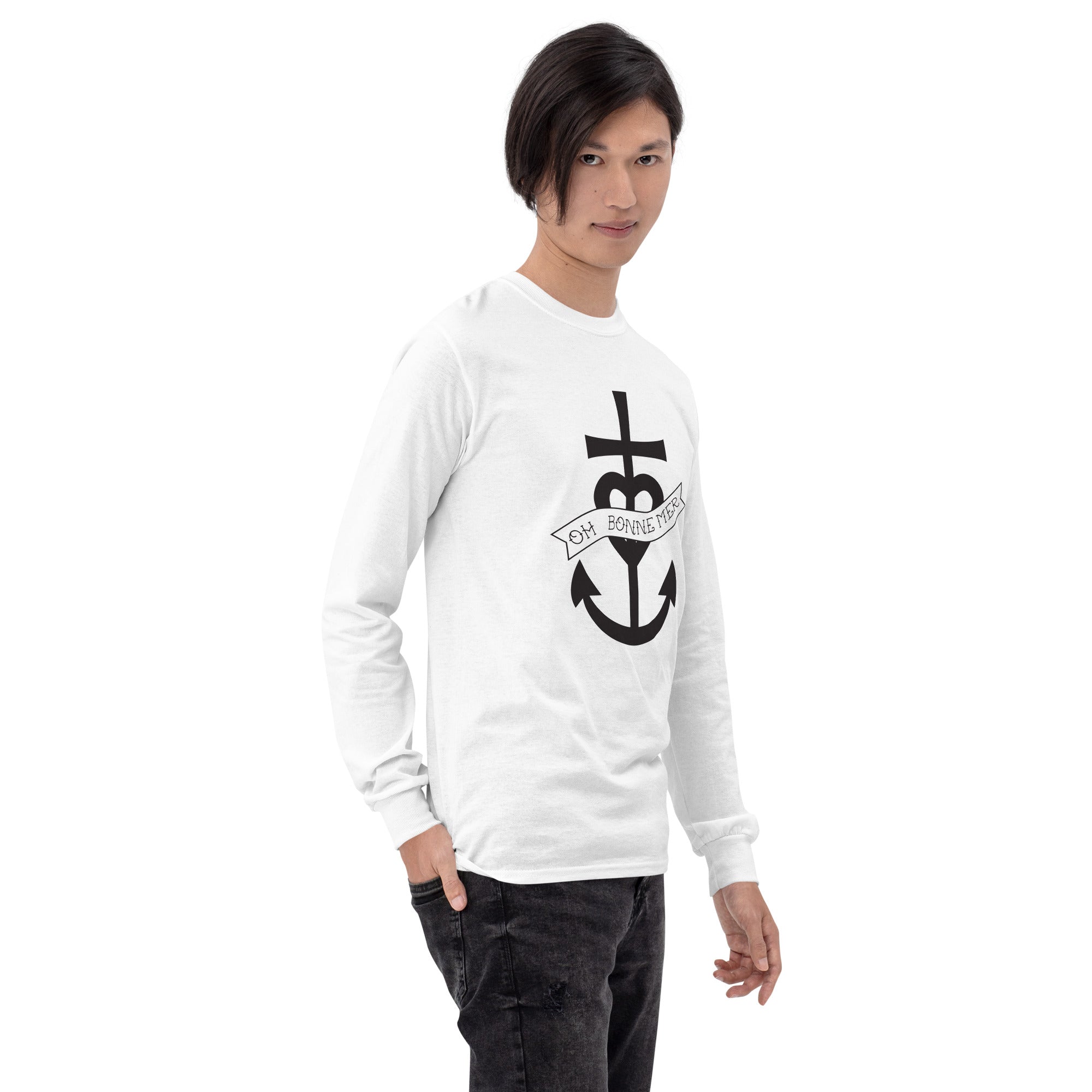 T-shirt épais à manches longues Oh Bonne Mer 1 grand motif sur la face