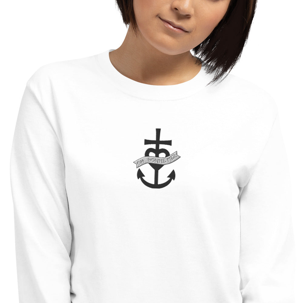 T-shirt épais à manches longues Oh Bonne Mer 1 brodé