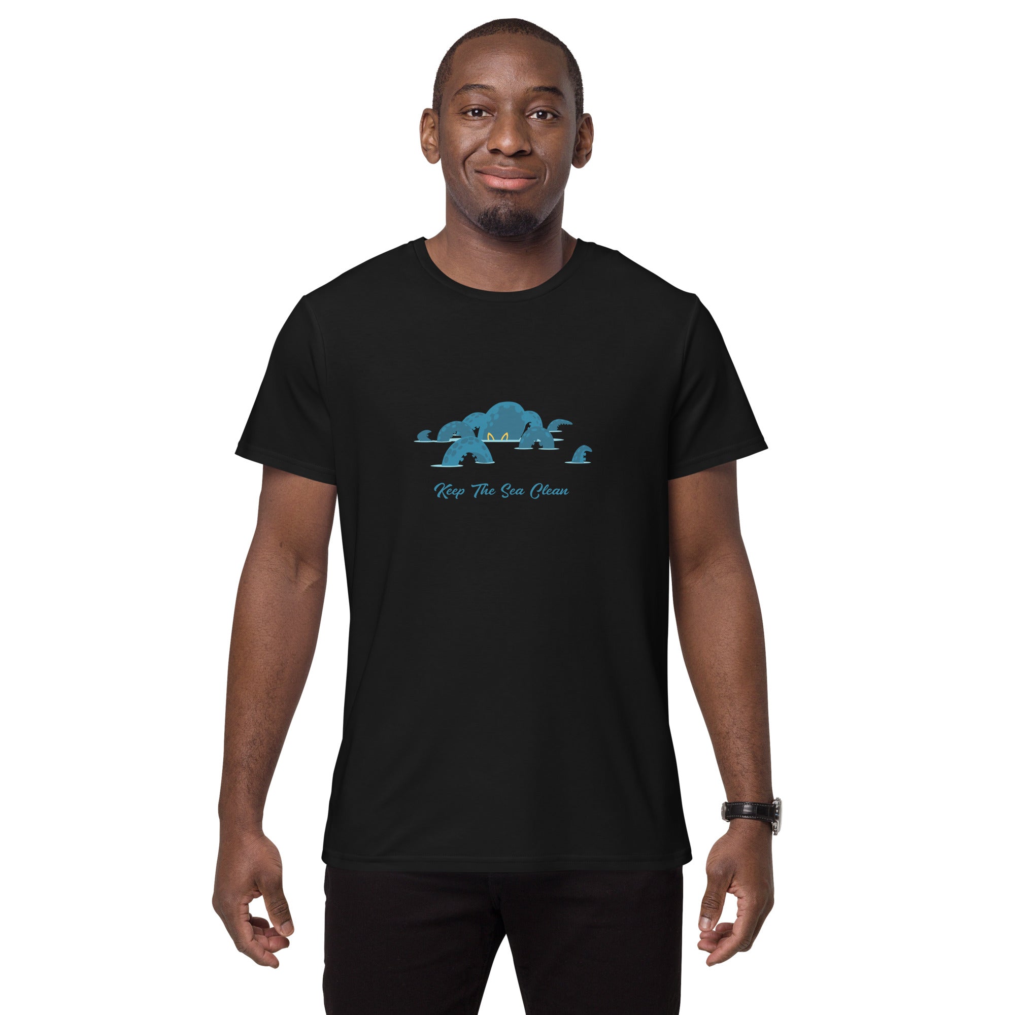 Men's premium cotton t-shirt Octopus Blue