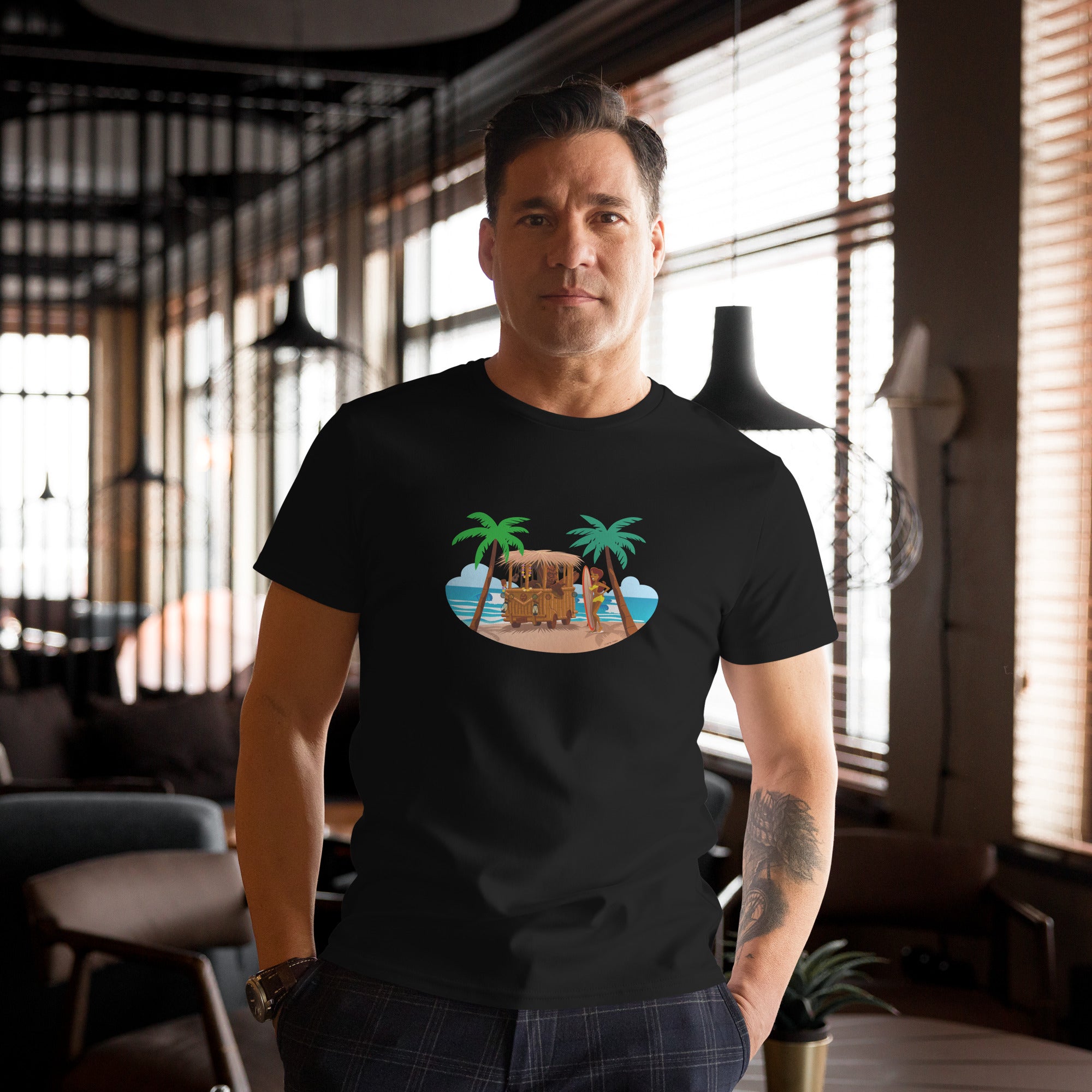 Men's premium cotton t-shirt Tiki Kombi