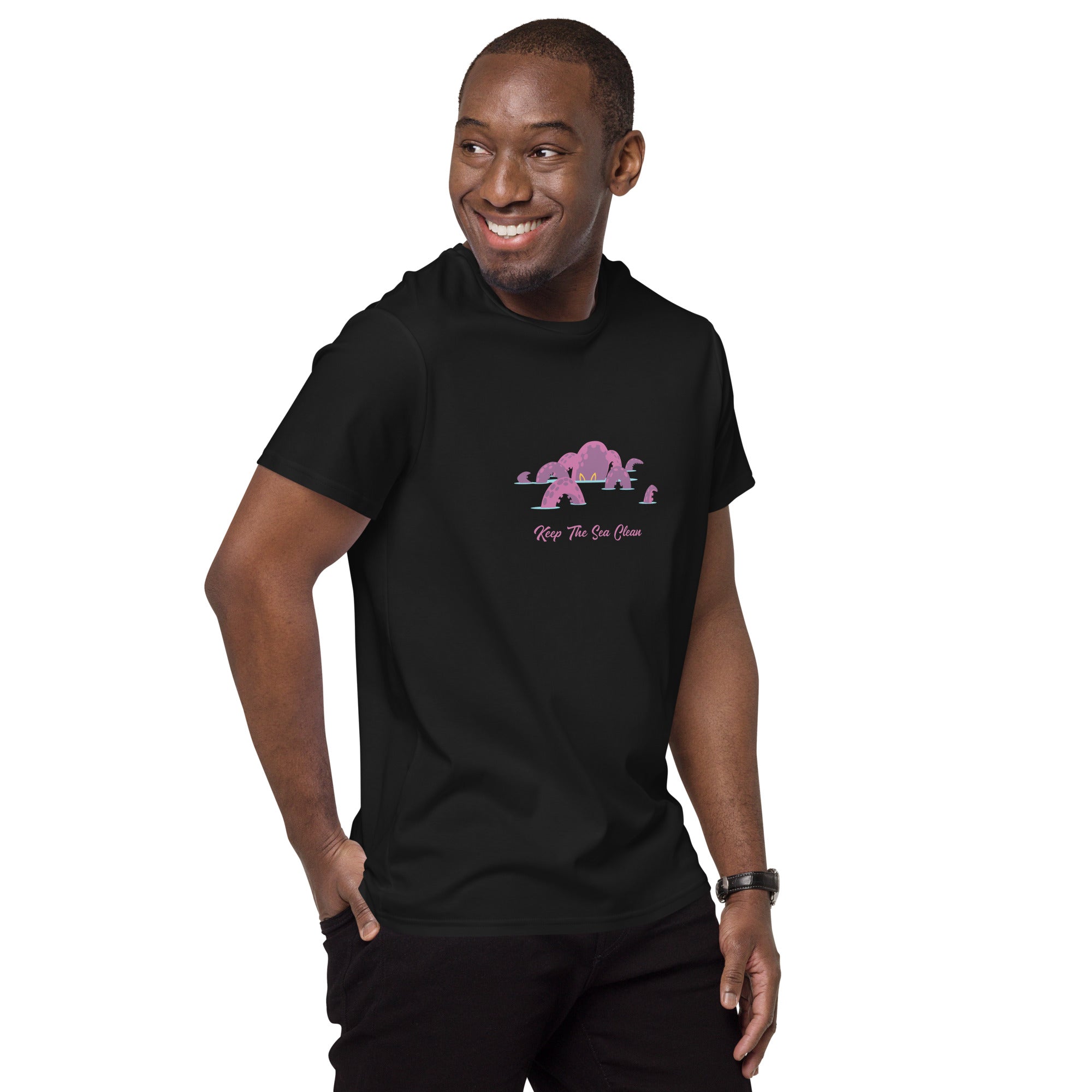 Men's premium cotton t-shirt Octopus Purple