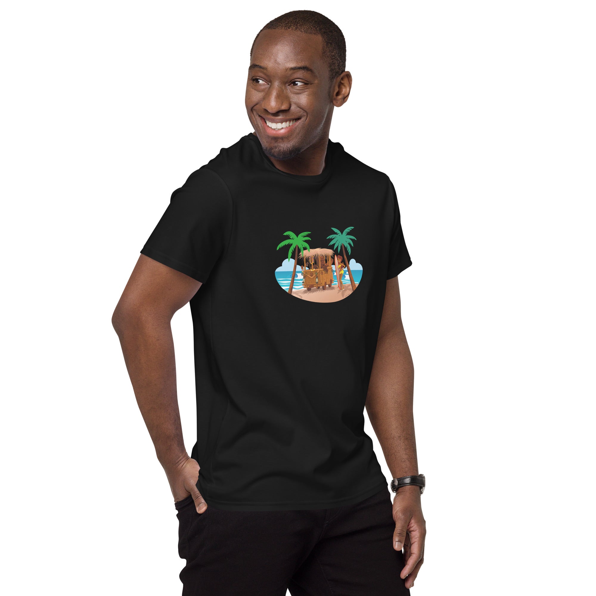 Men's premium cotton t-shirt Tiki Kombi