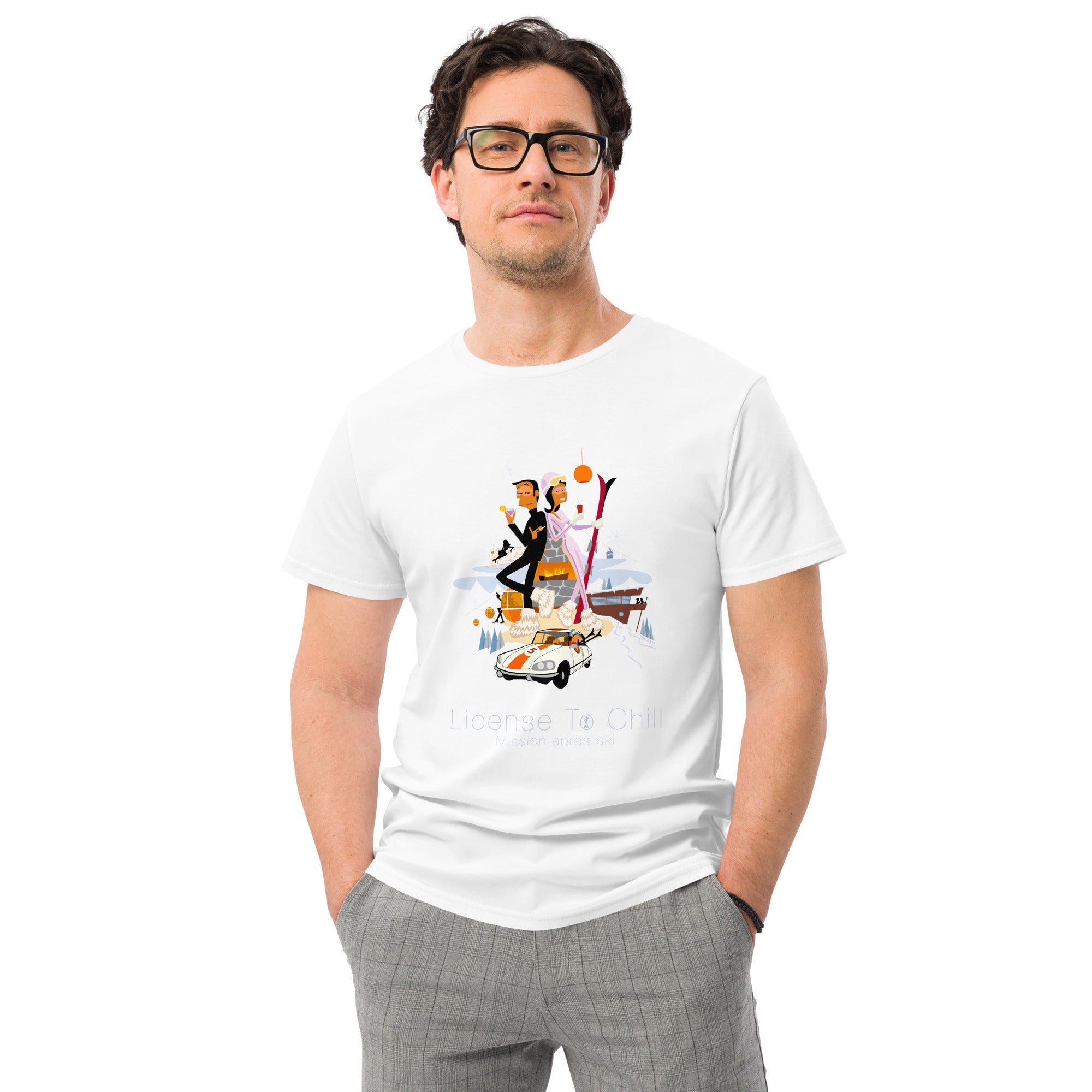 T-shirt premium en coton homme License To Chill Mission Après-Ski