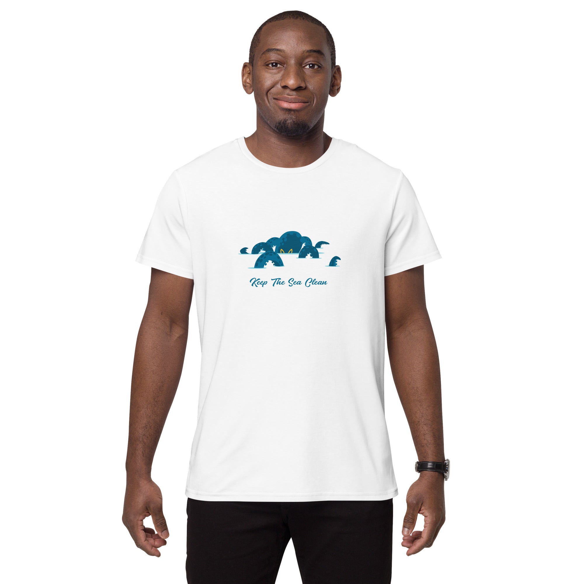 T-shirt premium en coton homme Octopus Blue
