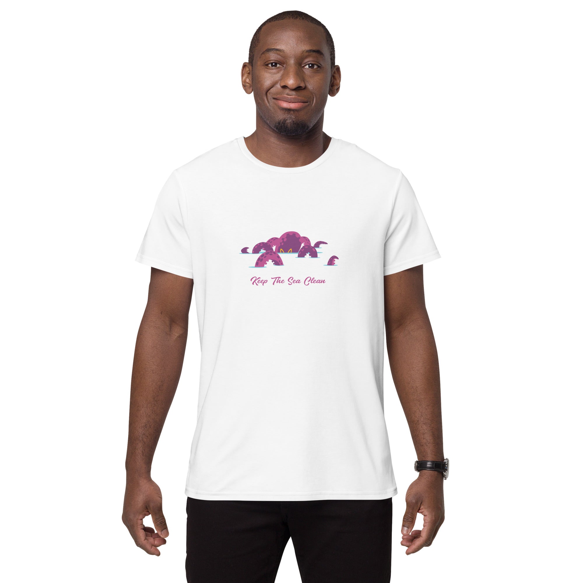 Men's premium cotton t-shirt Octopus Purple