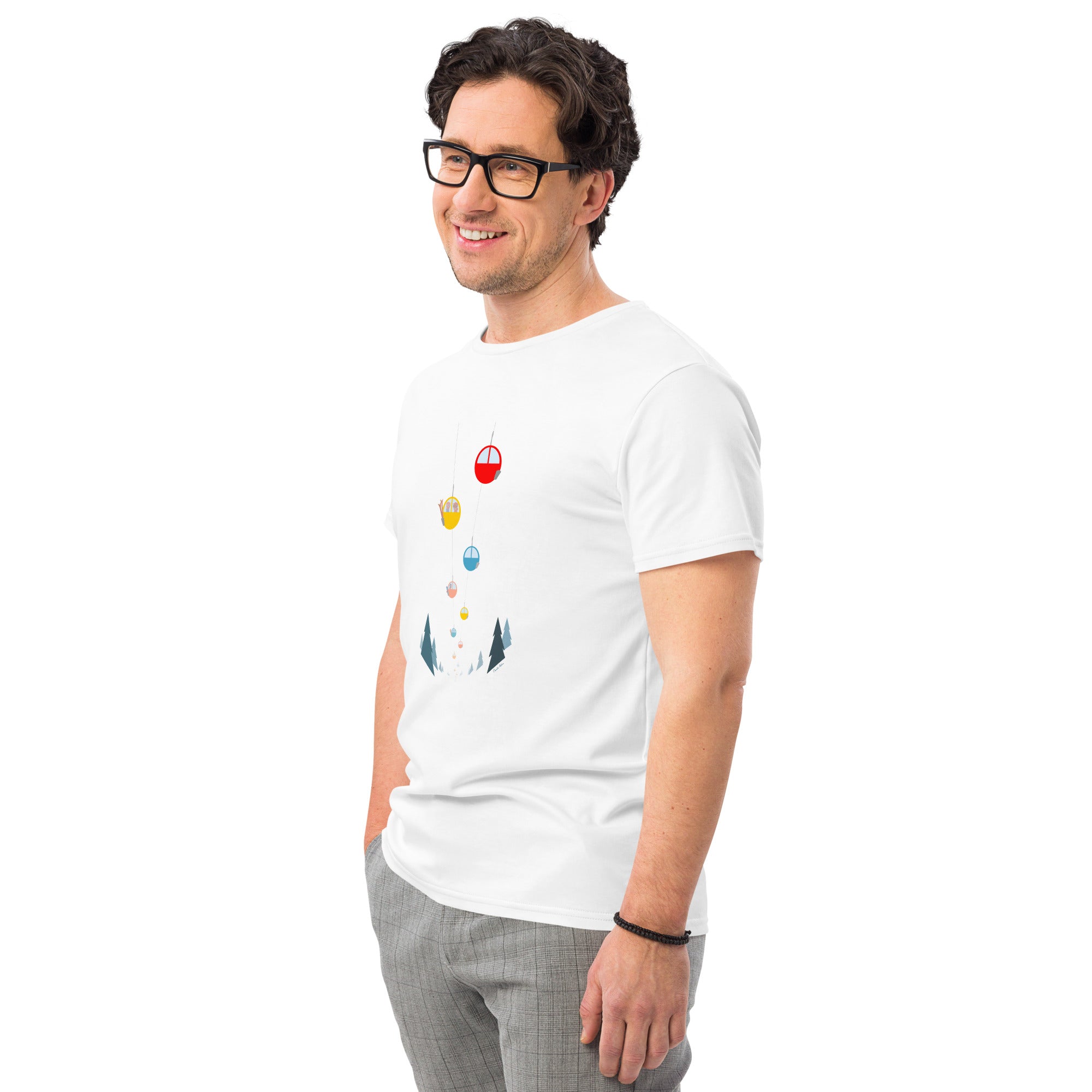 T-shirt premium en coton homme Gondolas in the mist