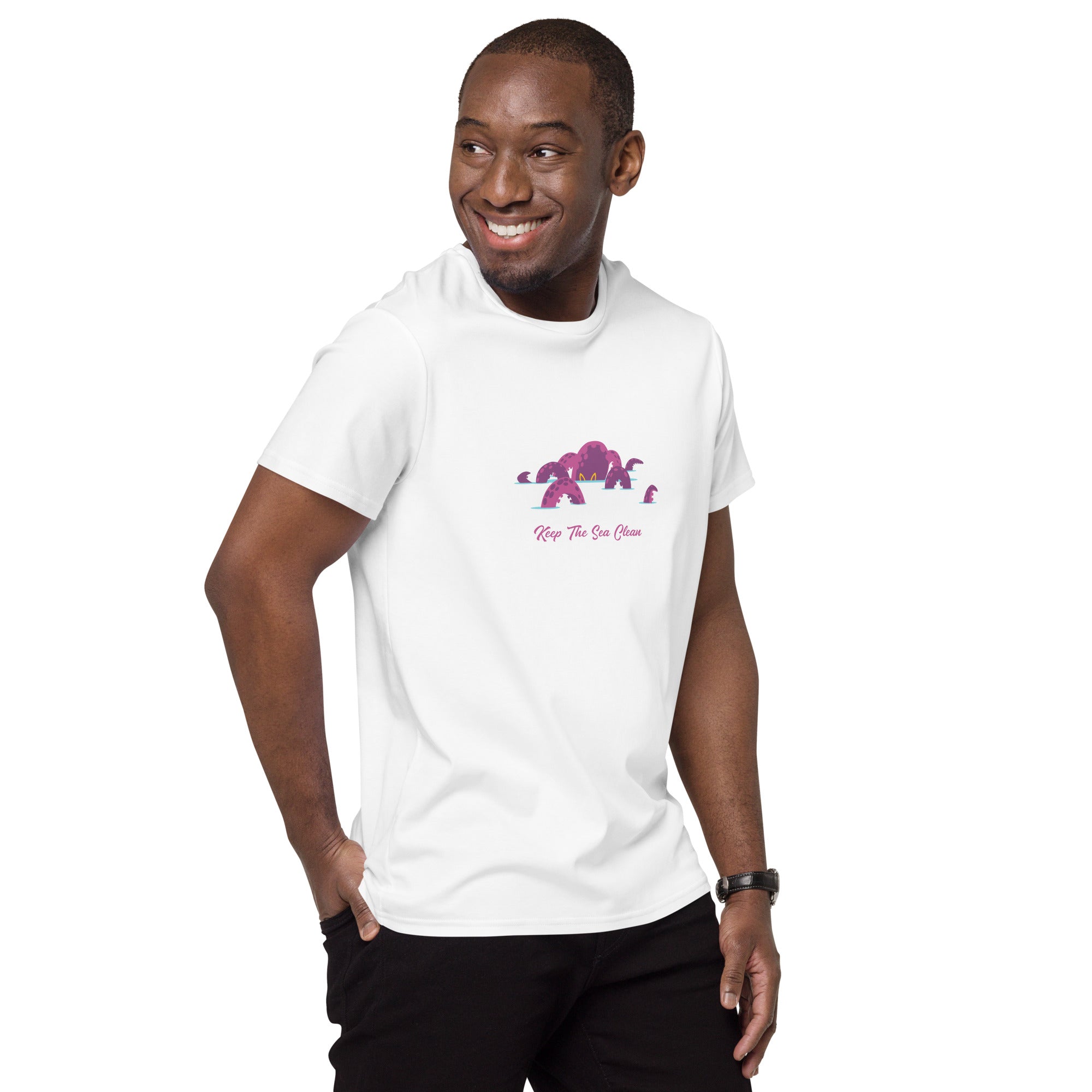 Men's premium cotton t-shirt Octopus Purple