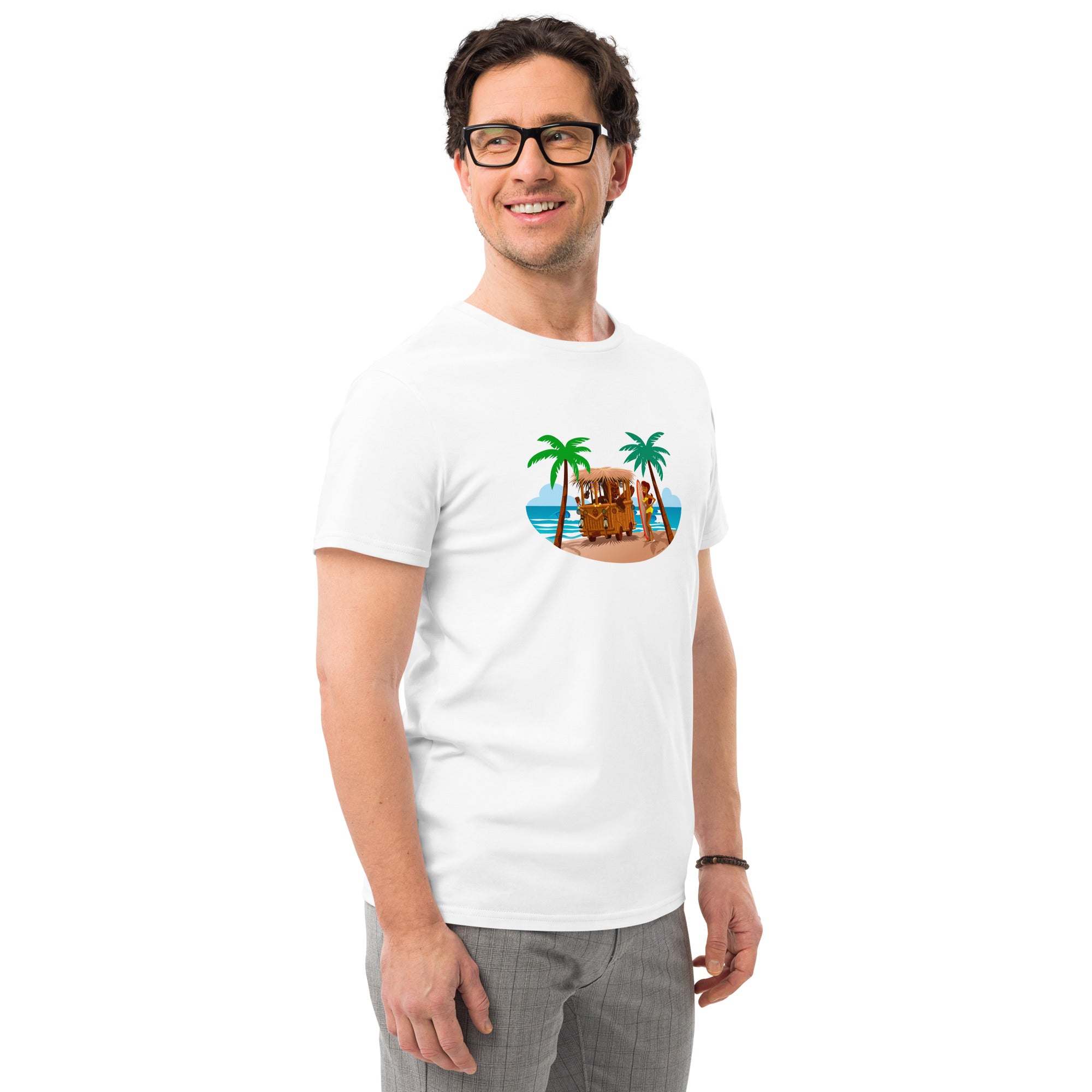 Men's premium cotton t-shirt Tiki Kombi
