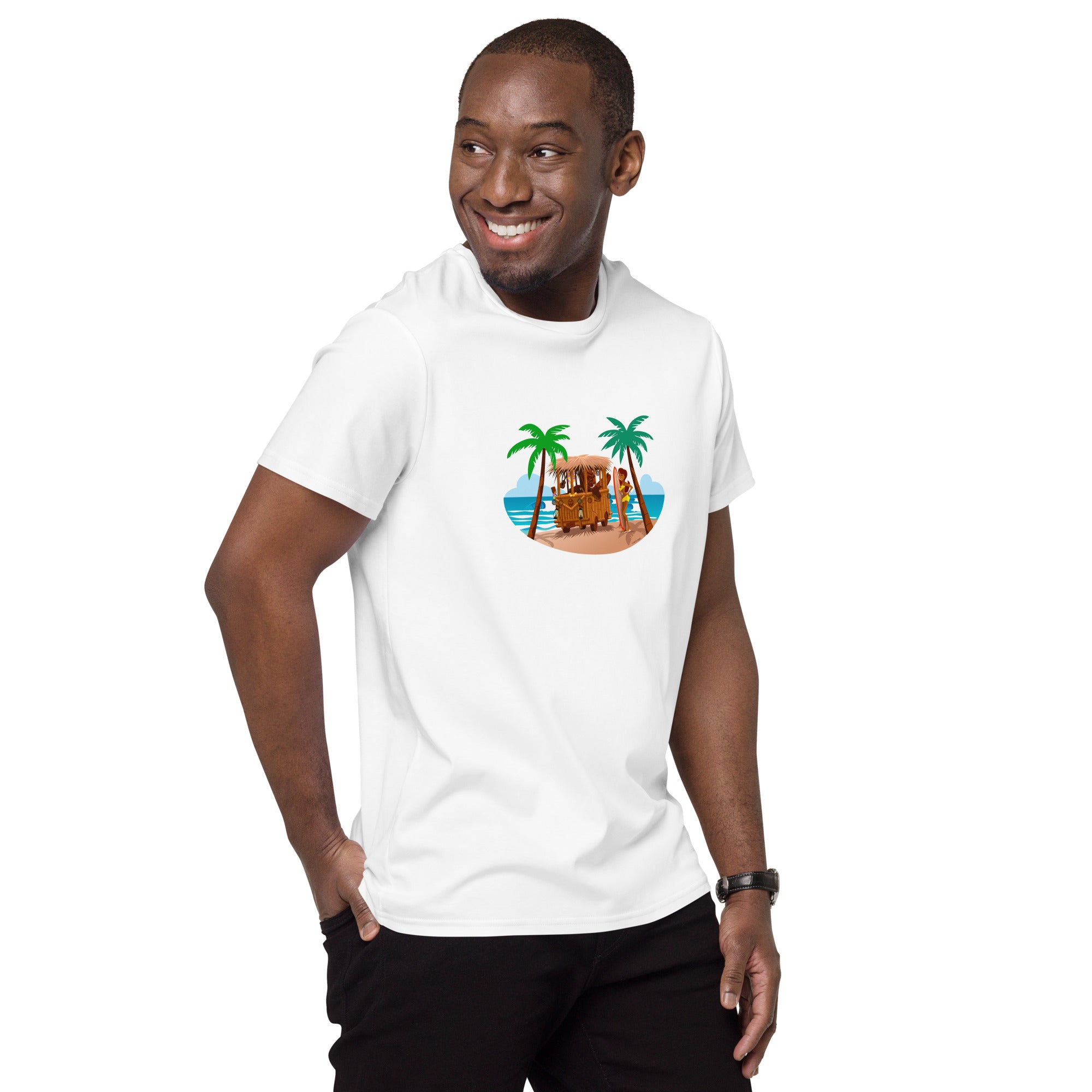 Men's premium cotton t-shirt Tiki Kombi