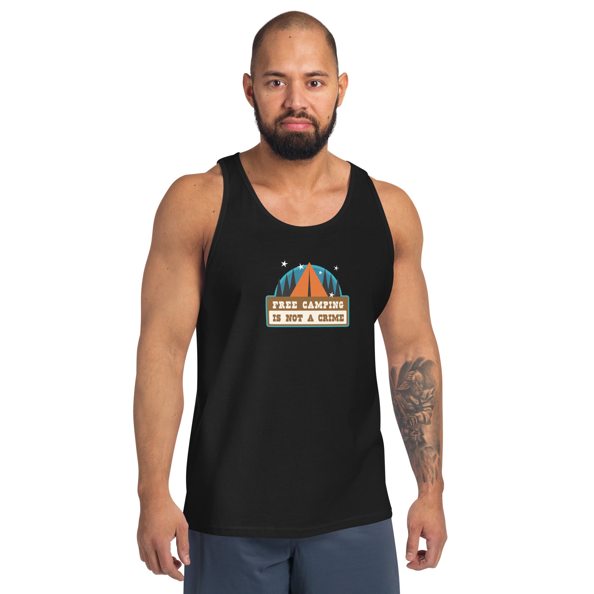 Unisex Tank Top Free camping is not a crime Graphic