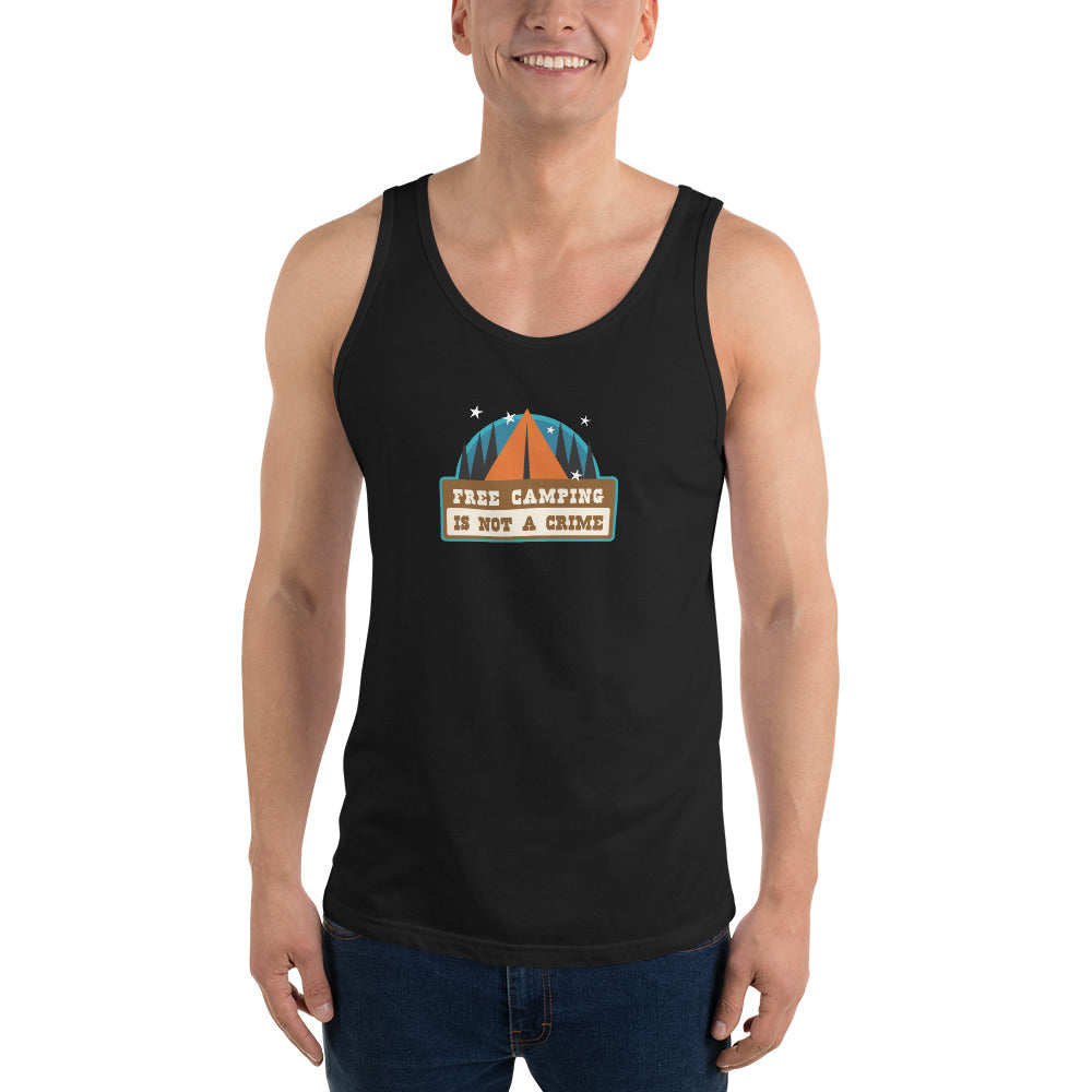 Unisex Tank Top Free camping is not a crime Graphic