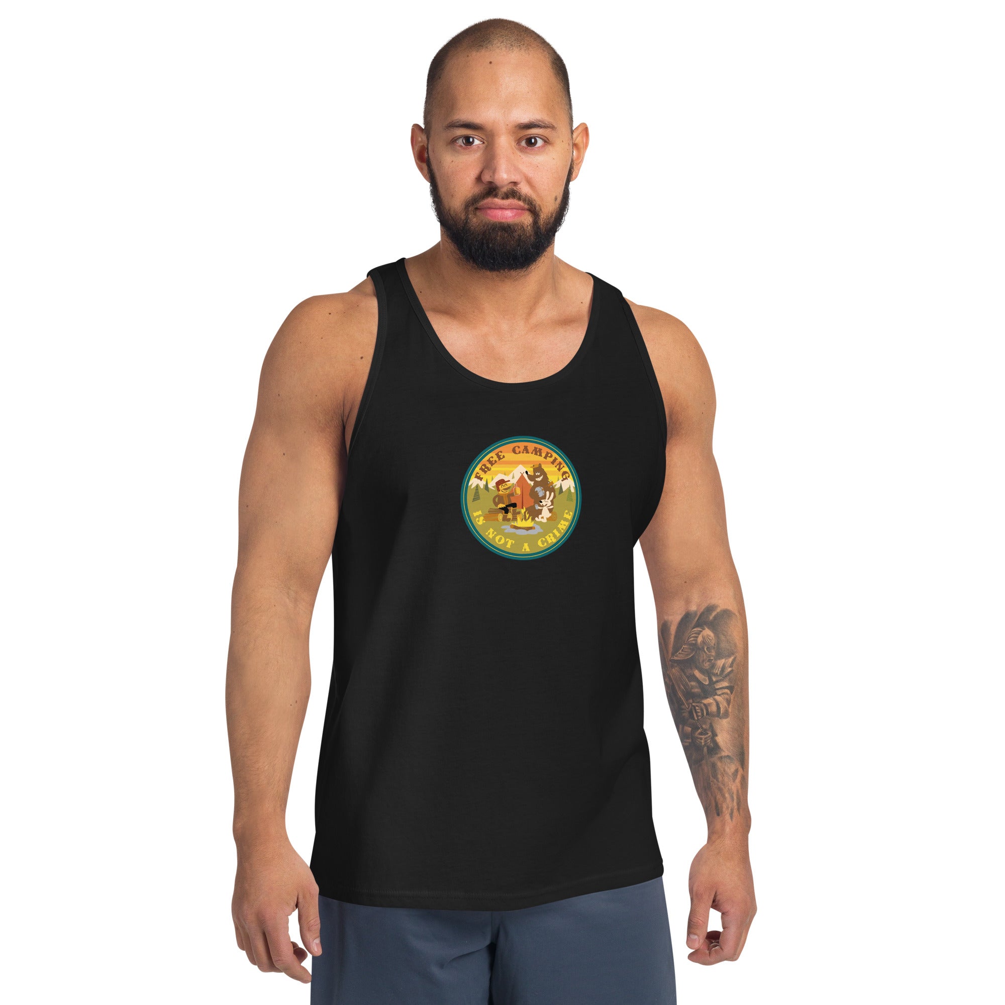 Unisex Tank Top Free camping is not a crime