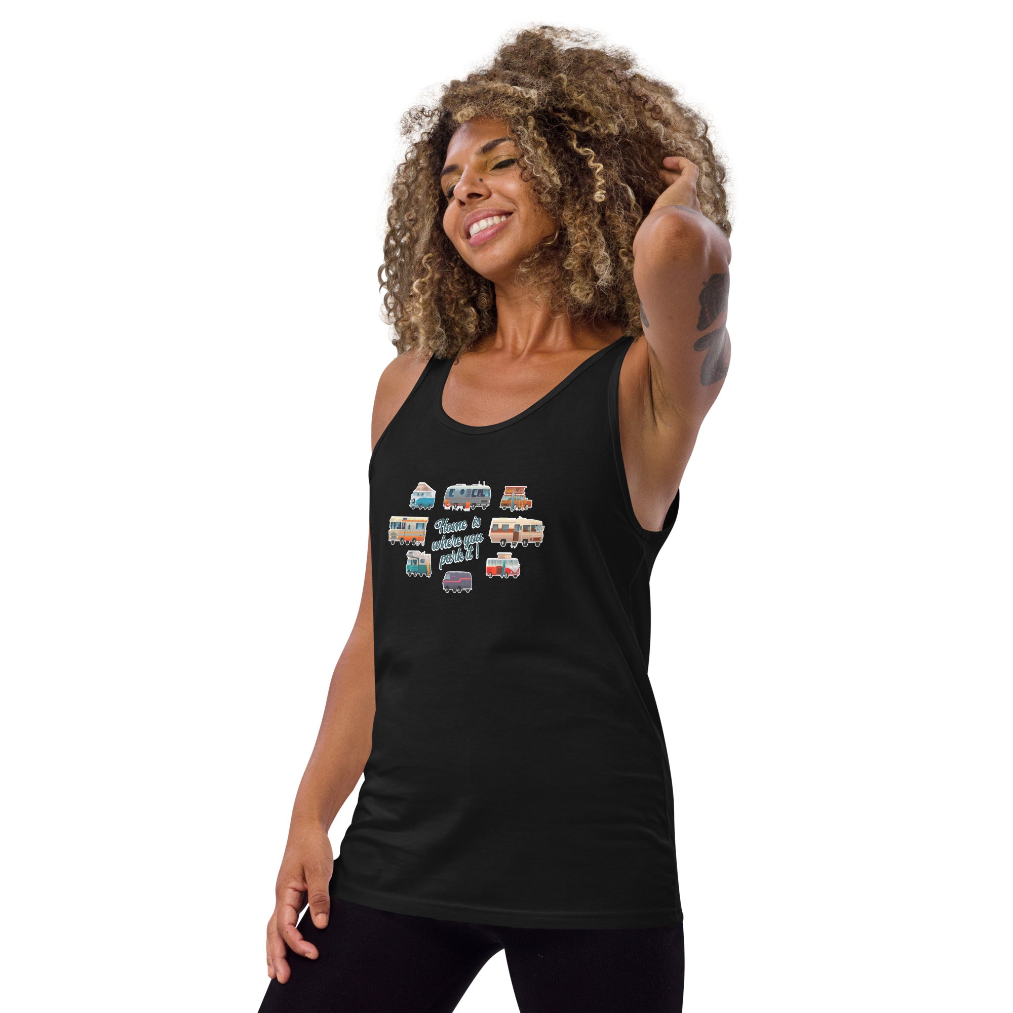 Débardeur unisexe Square Vintage Campers