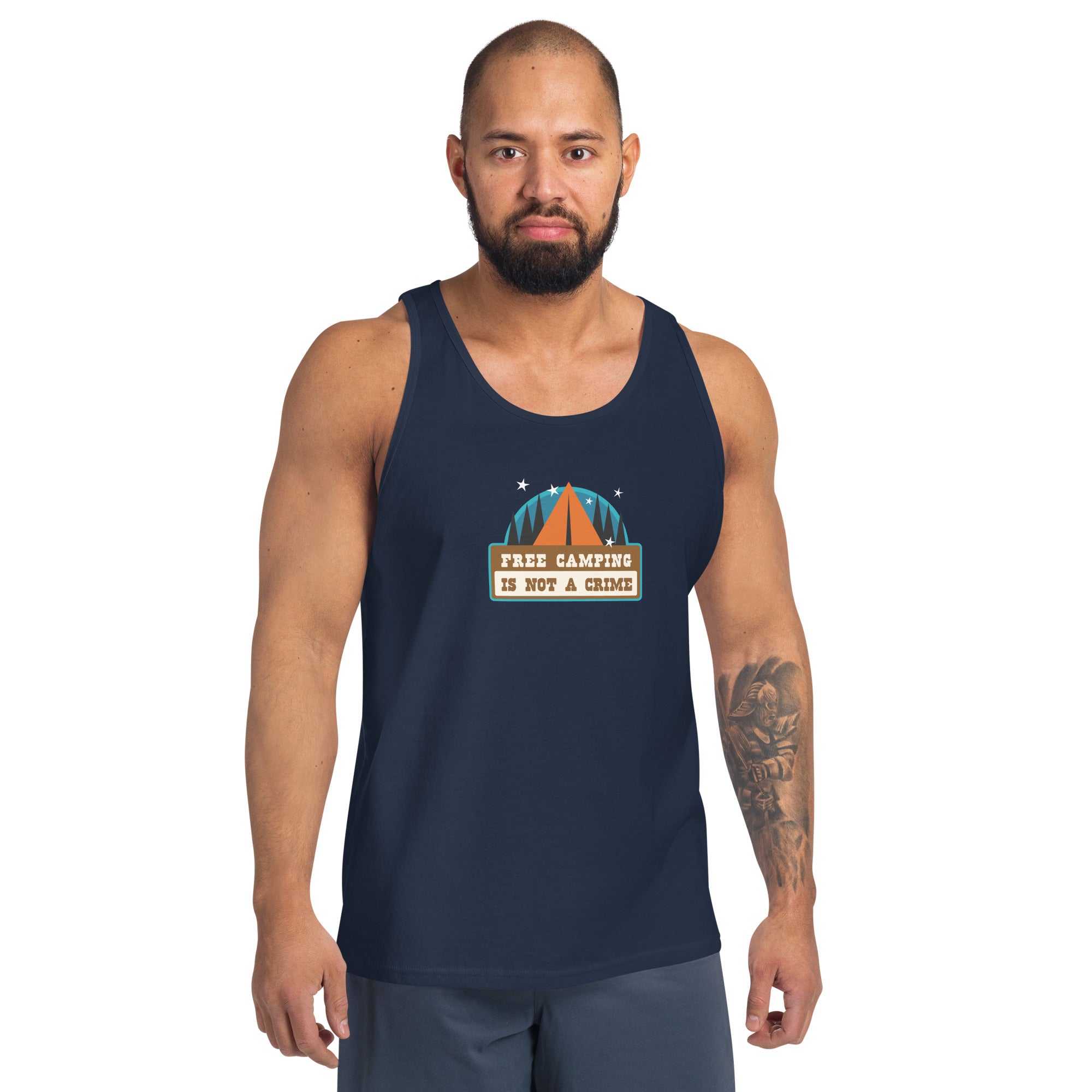 Unisex Tank Top Free camping is not a crime Graphic