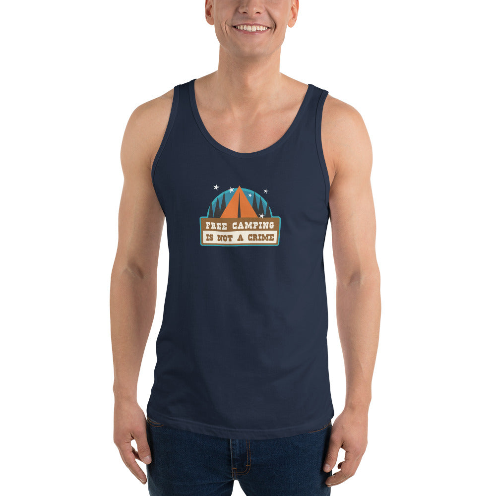 Unisex Tank Top Free camping is not a crime Graphic