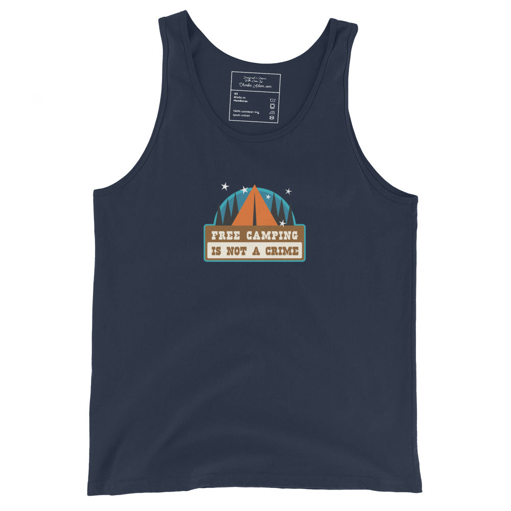 Unisex Tank Top Free camping is not a crime Graphic